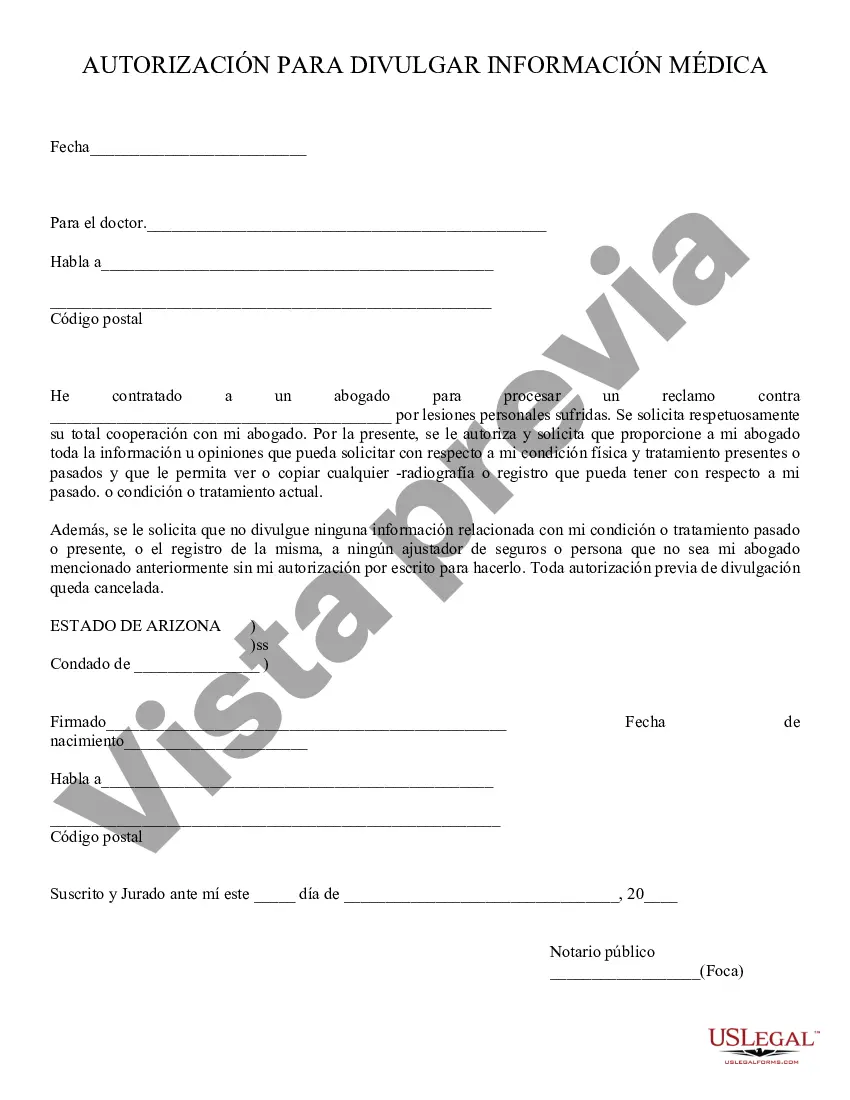 Preview Divulgación de información médica