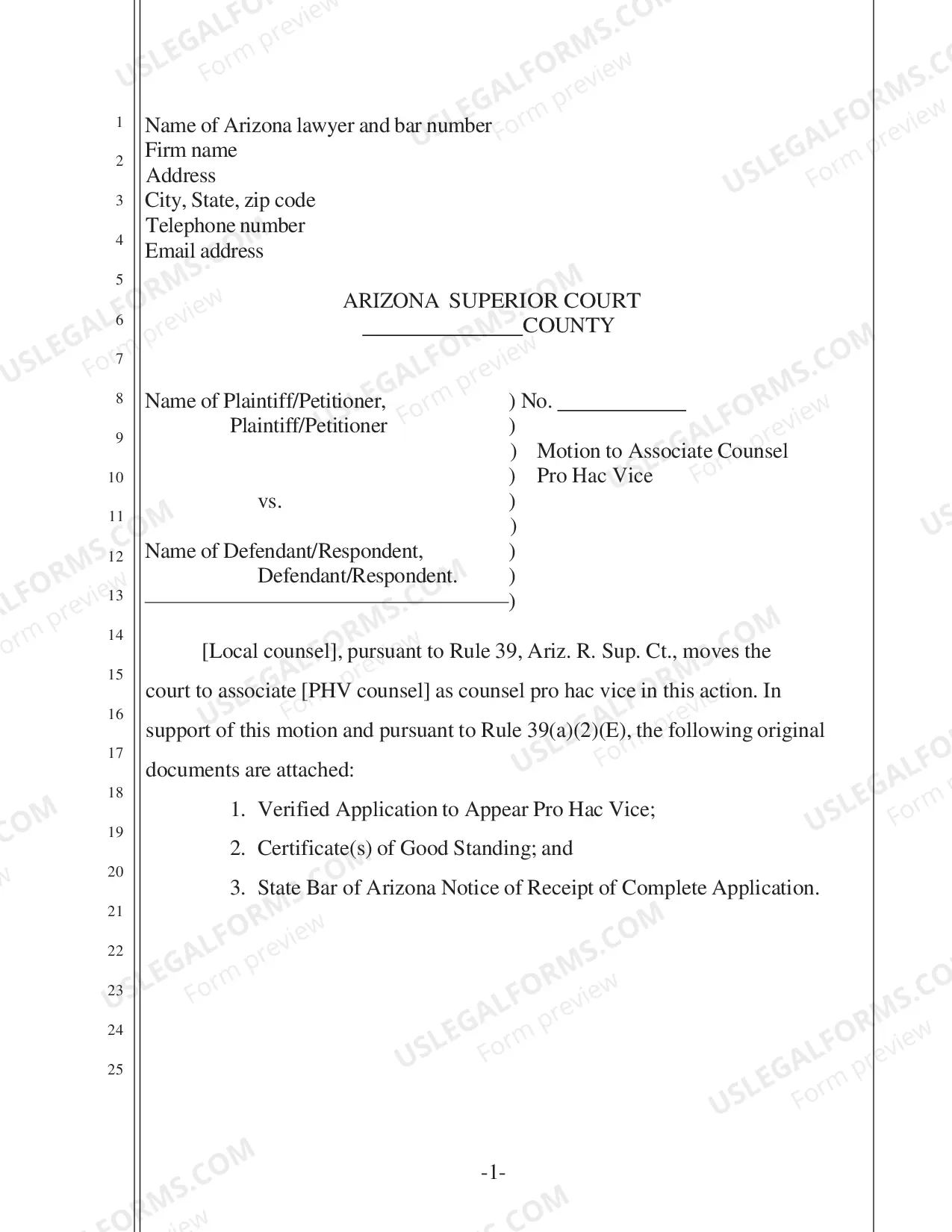 Preview A motion to associate local counsel