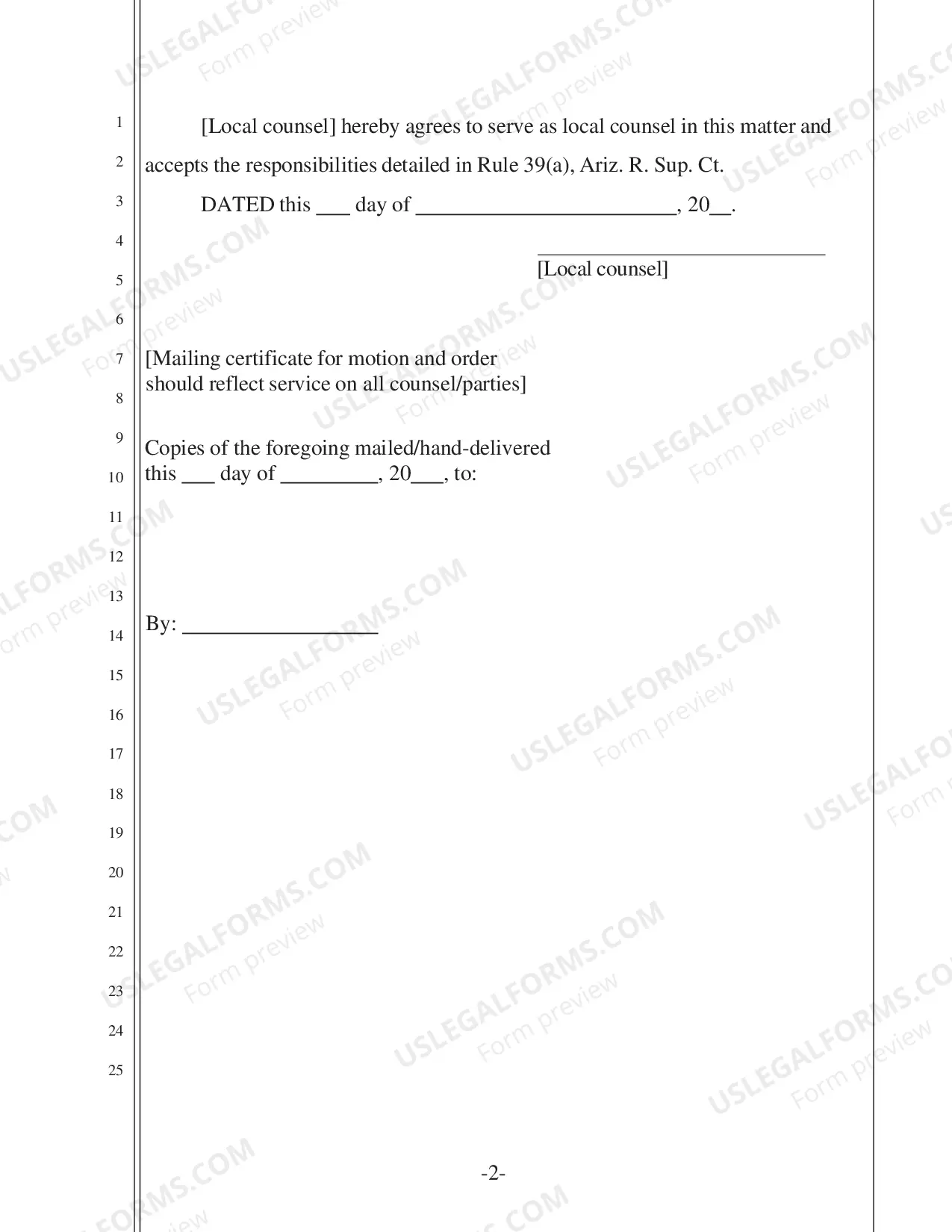 Preview A motion to associate local counsel