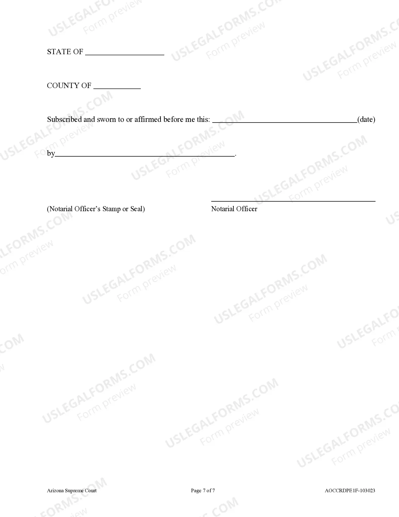Preview Affidavit To Restrict Public Access To Address And Telephone for Use by Eligible Public Employees)