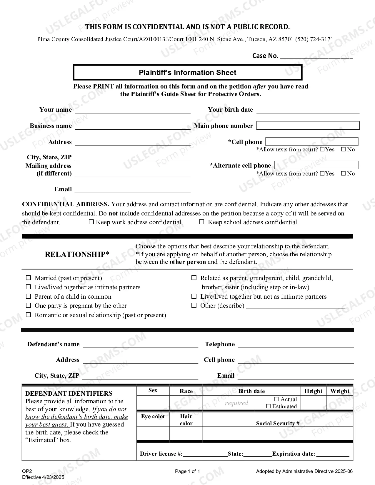Preview Acceptance Of Service (Protection Orders-Injunctions Against Harrassment)