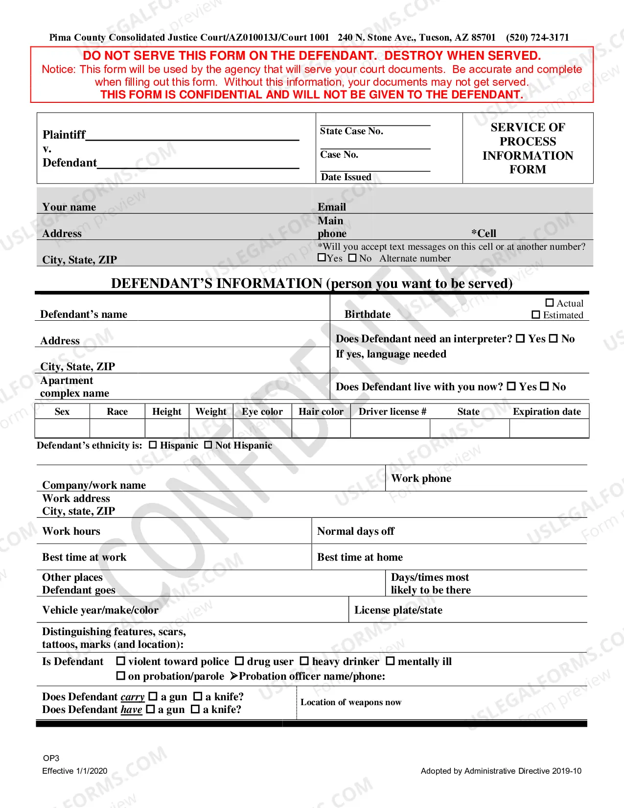 Preview Acceptance Of Service (Protection Orders-Injunctions Against Harrassment)