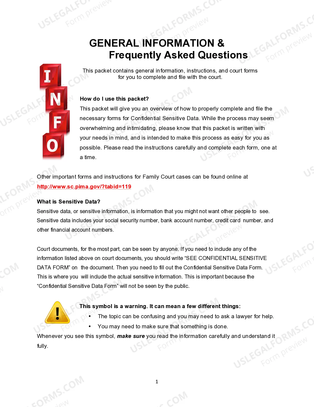 Preview Confidential Sensitive Data Form