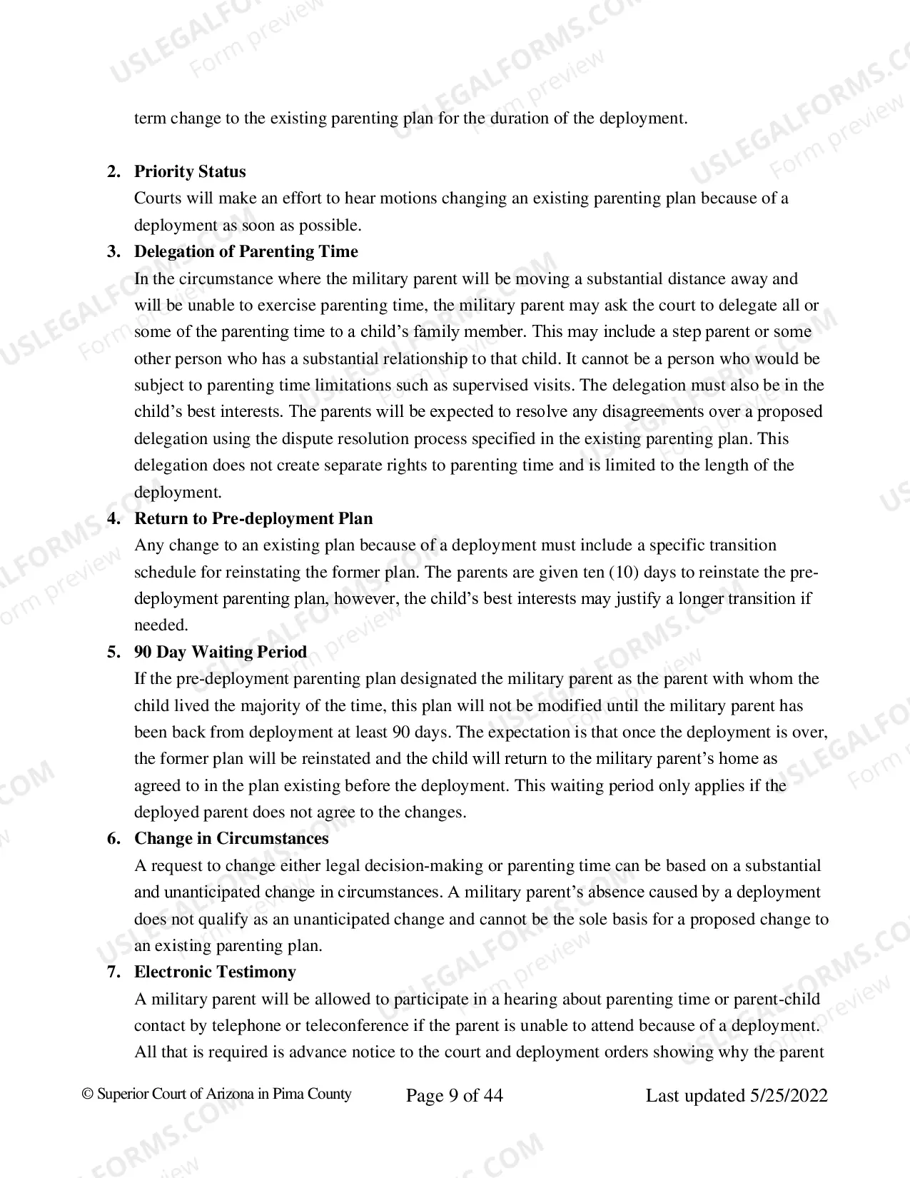 Preview Petition for Modification of Parenting Time and Decision Making