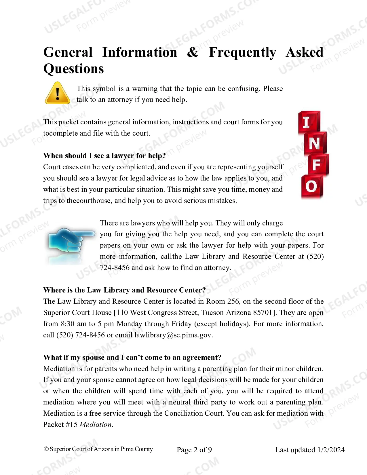 Preview Parenting Plan And Joint Custody Agreement