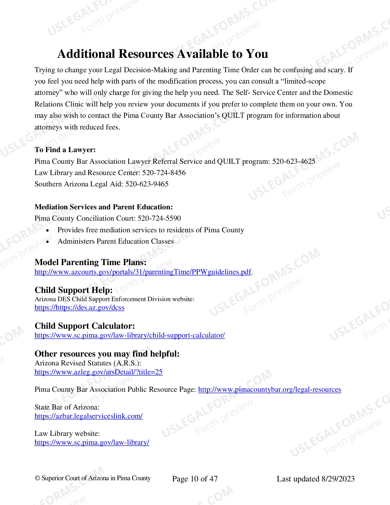 Preview Divorce without Children Packet