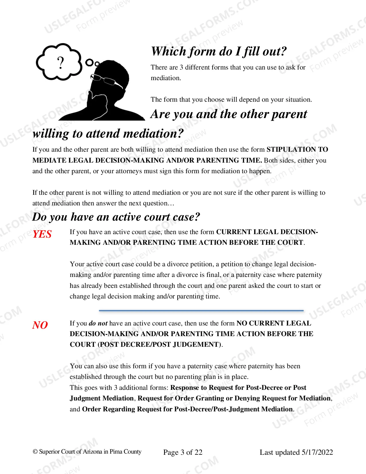 Preview Request For Post Decree-Post Judgment Mediation