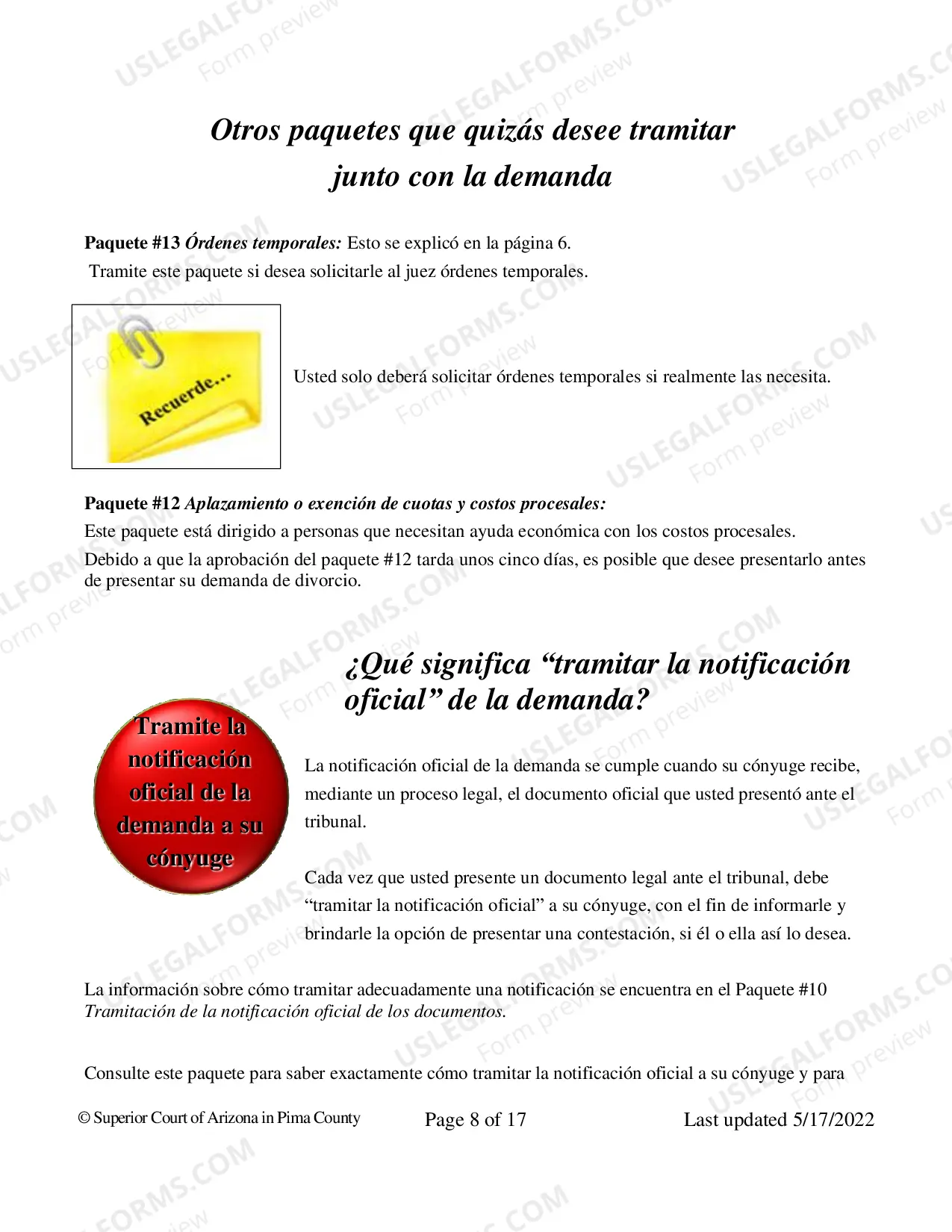 Preview Divorcio - Informacion General