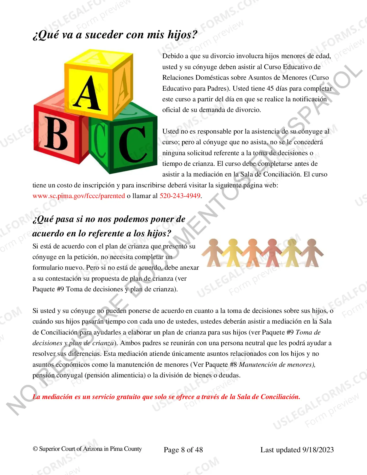 Preview Divorcio con Hijos - Respuesta