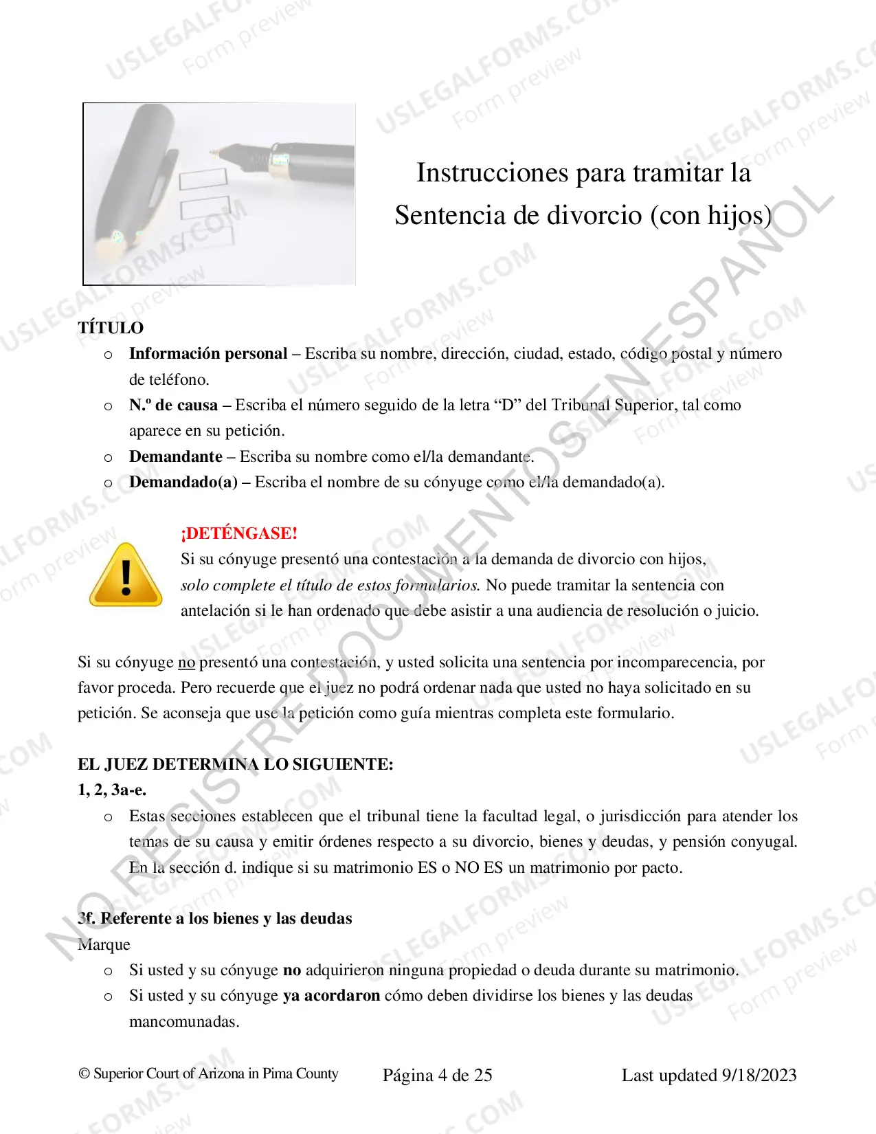 Preview Divorcio con Hijos - Decreto