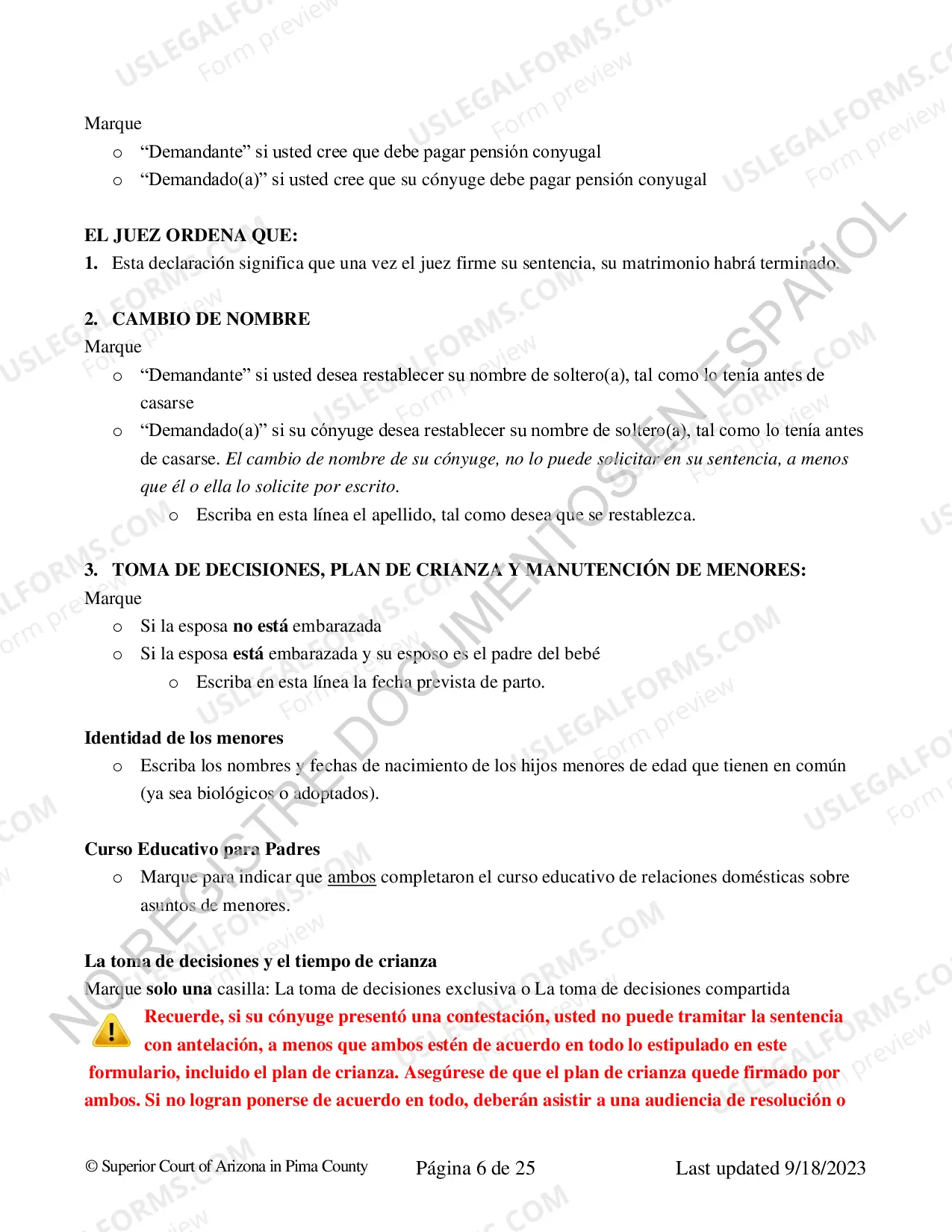 Preview Divorcio con Hijos - Decreto