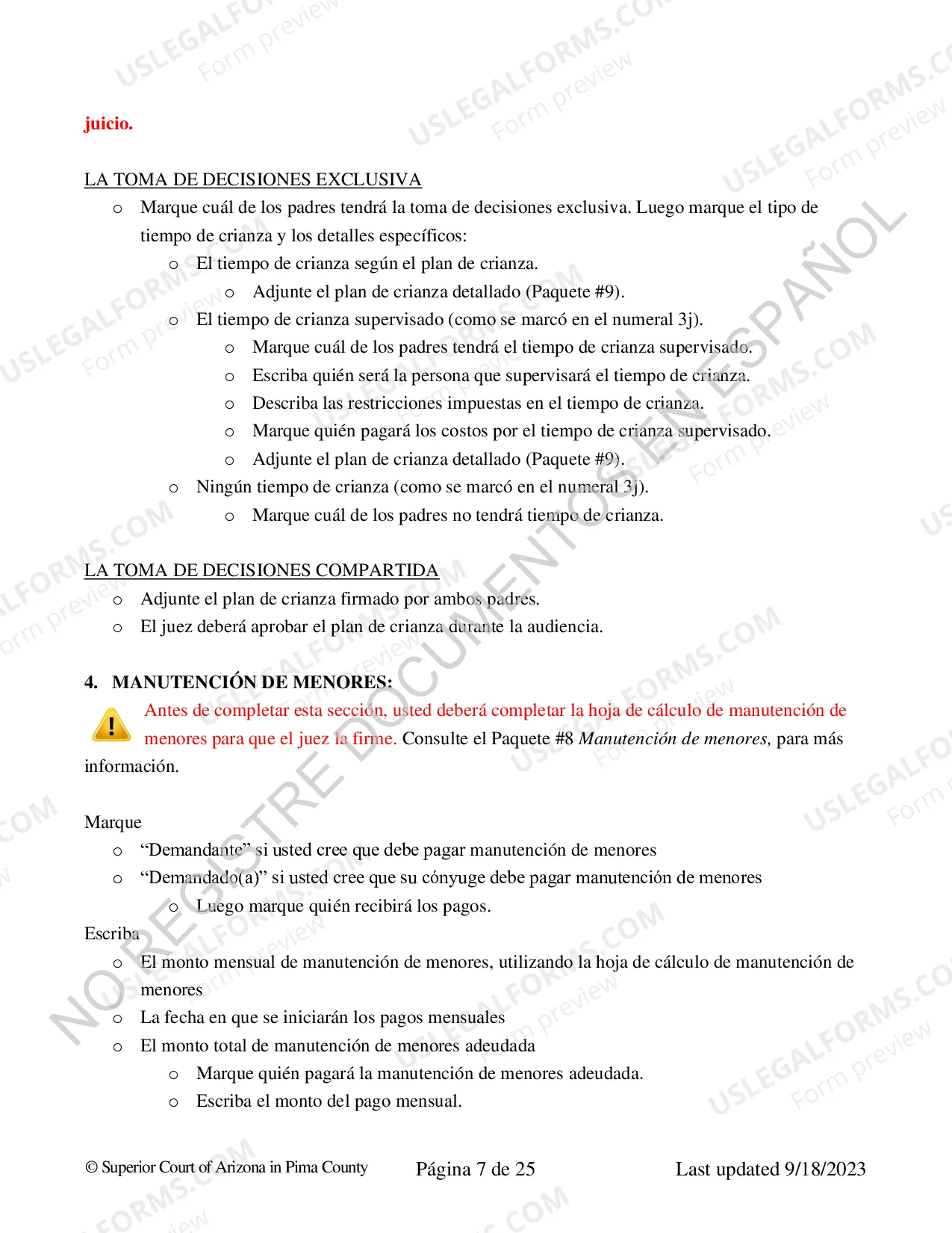 Preview Divorcio con Hijos - Decreto