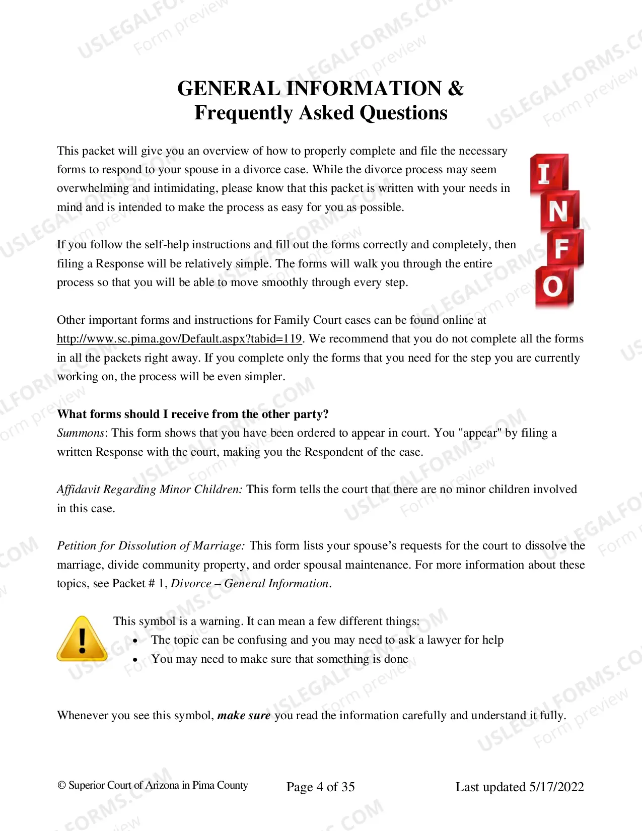Preview Divorce without Children - Response