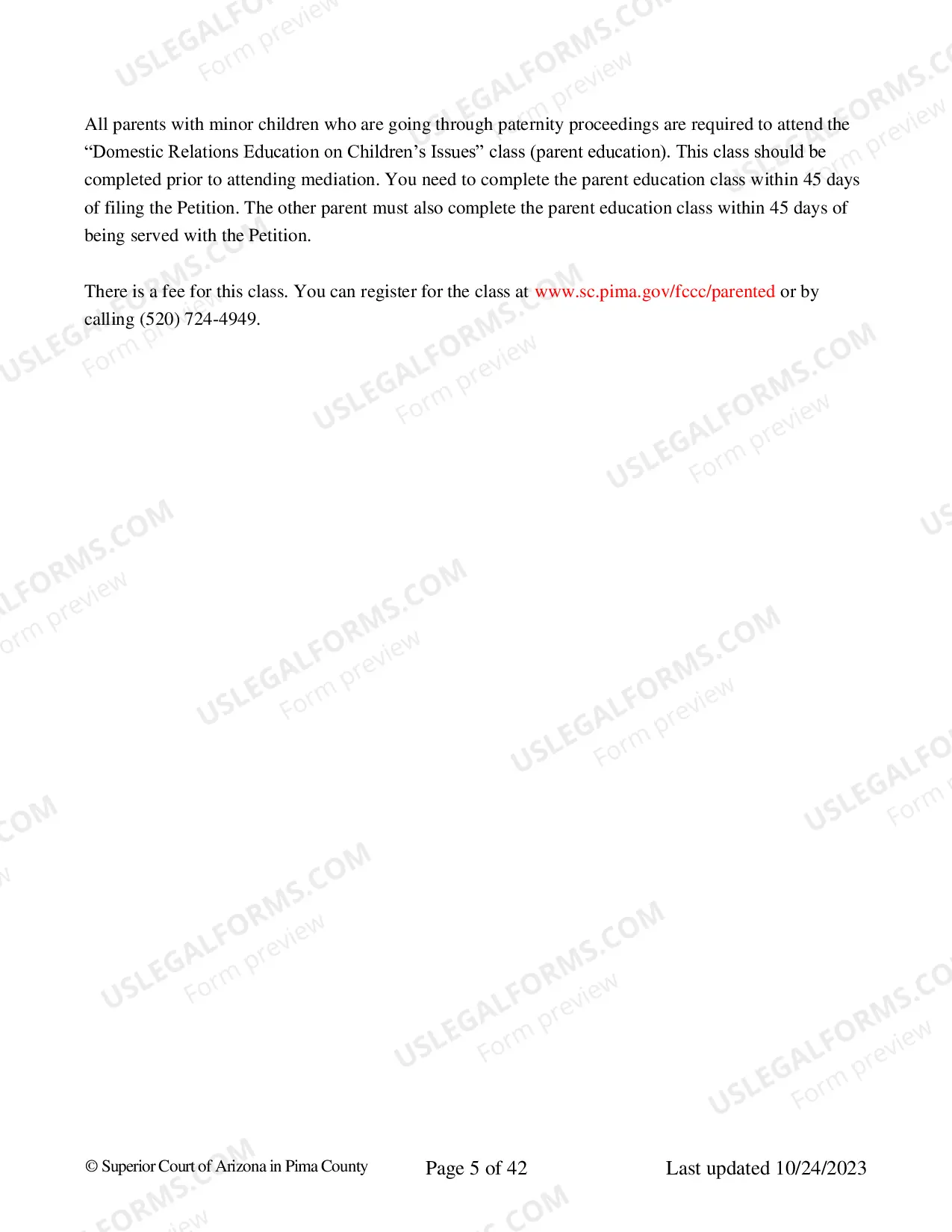 Preview Paternity - Petition