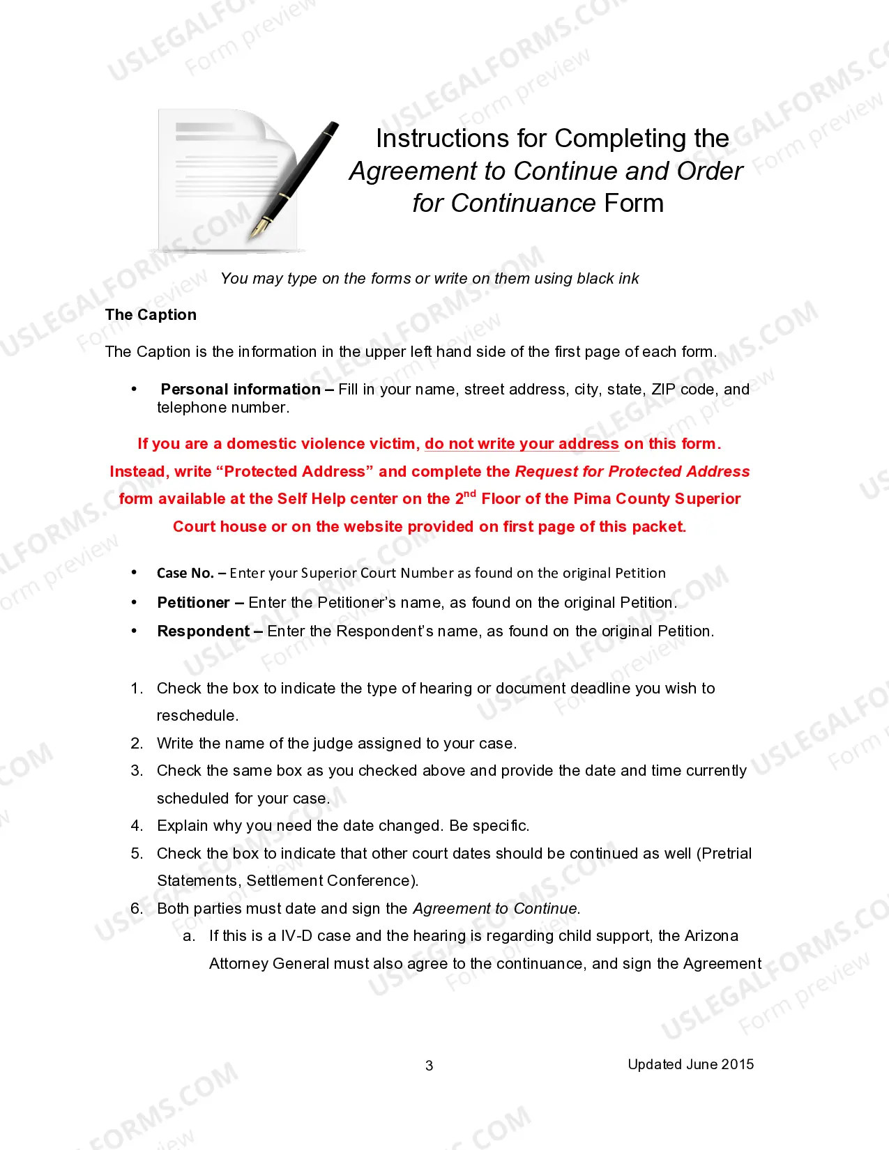 Preview Agreement to Continue