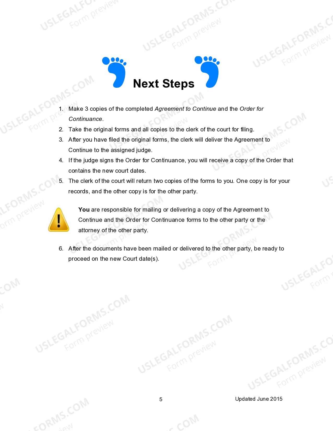 Preview Agreement to Continue