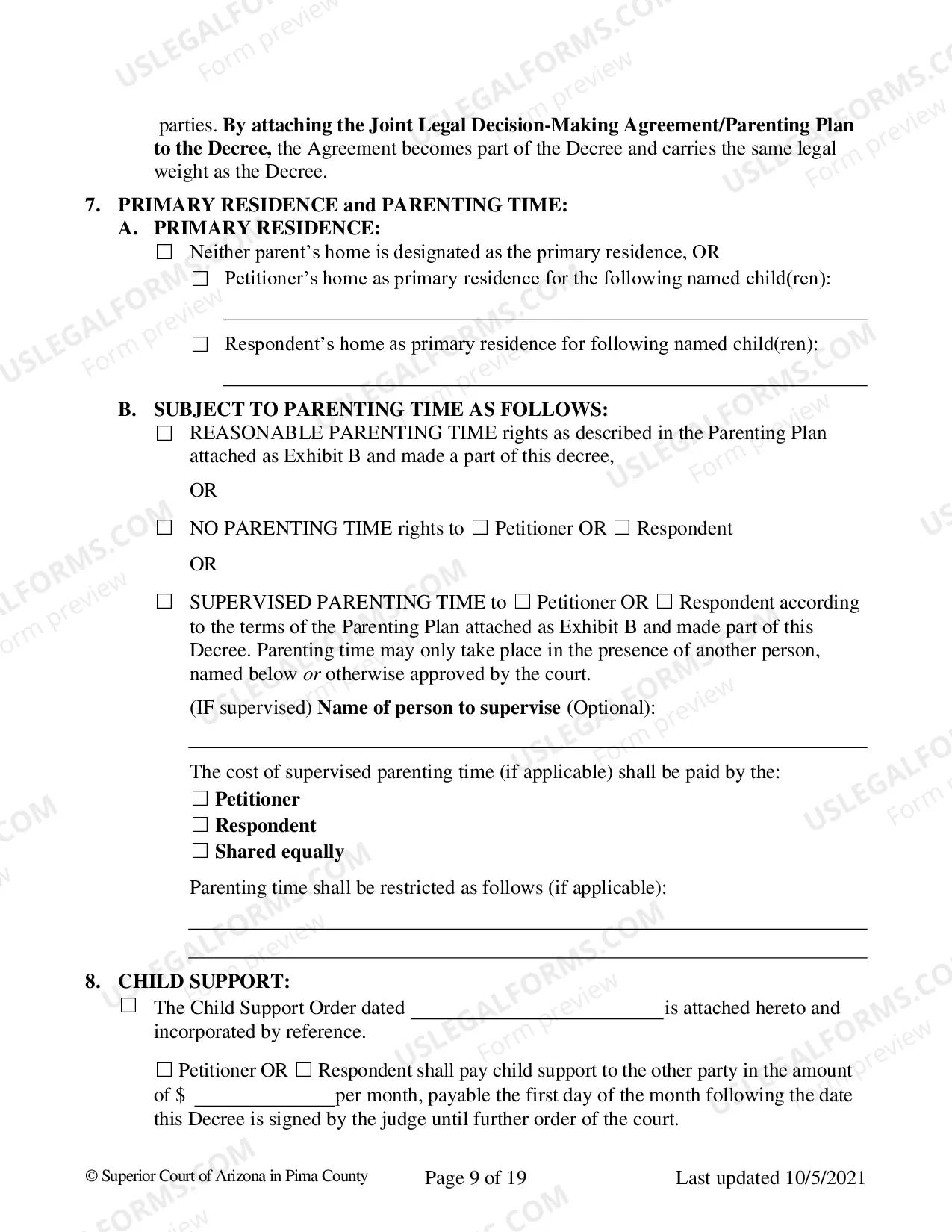 Preview Consent Decree for Dissolution