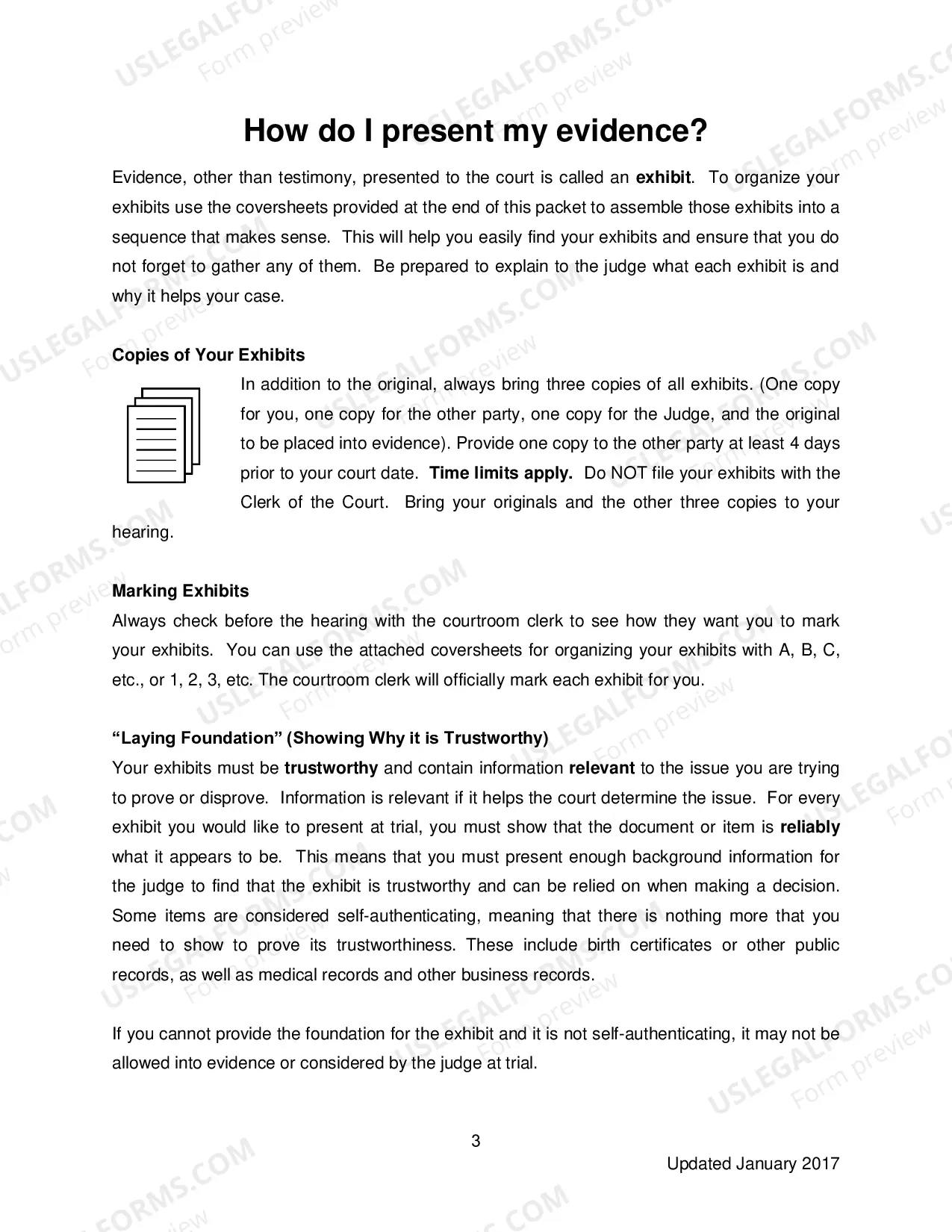 Preview Evidence Manual - Child Support