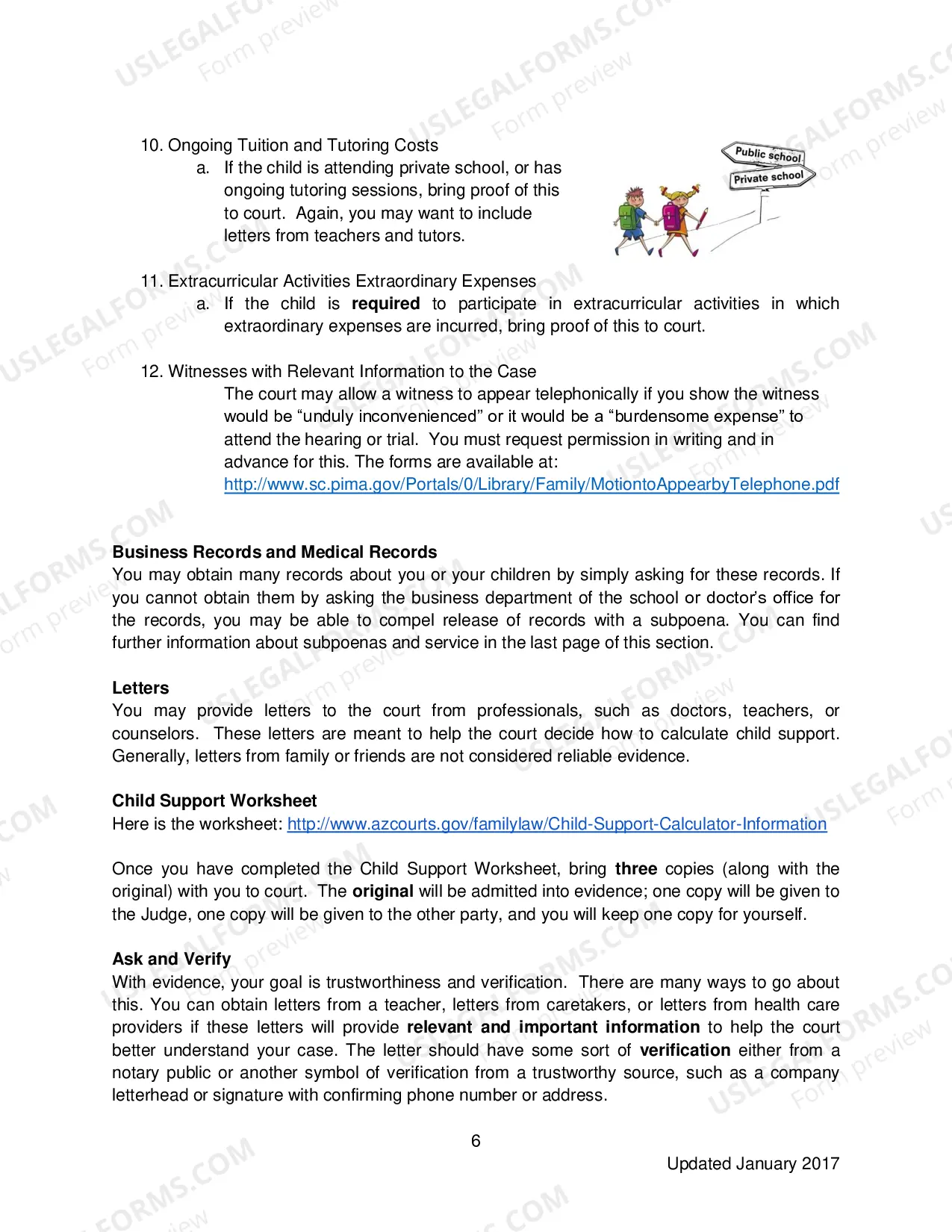 Preview Evidence Manual - Child Support