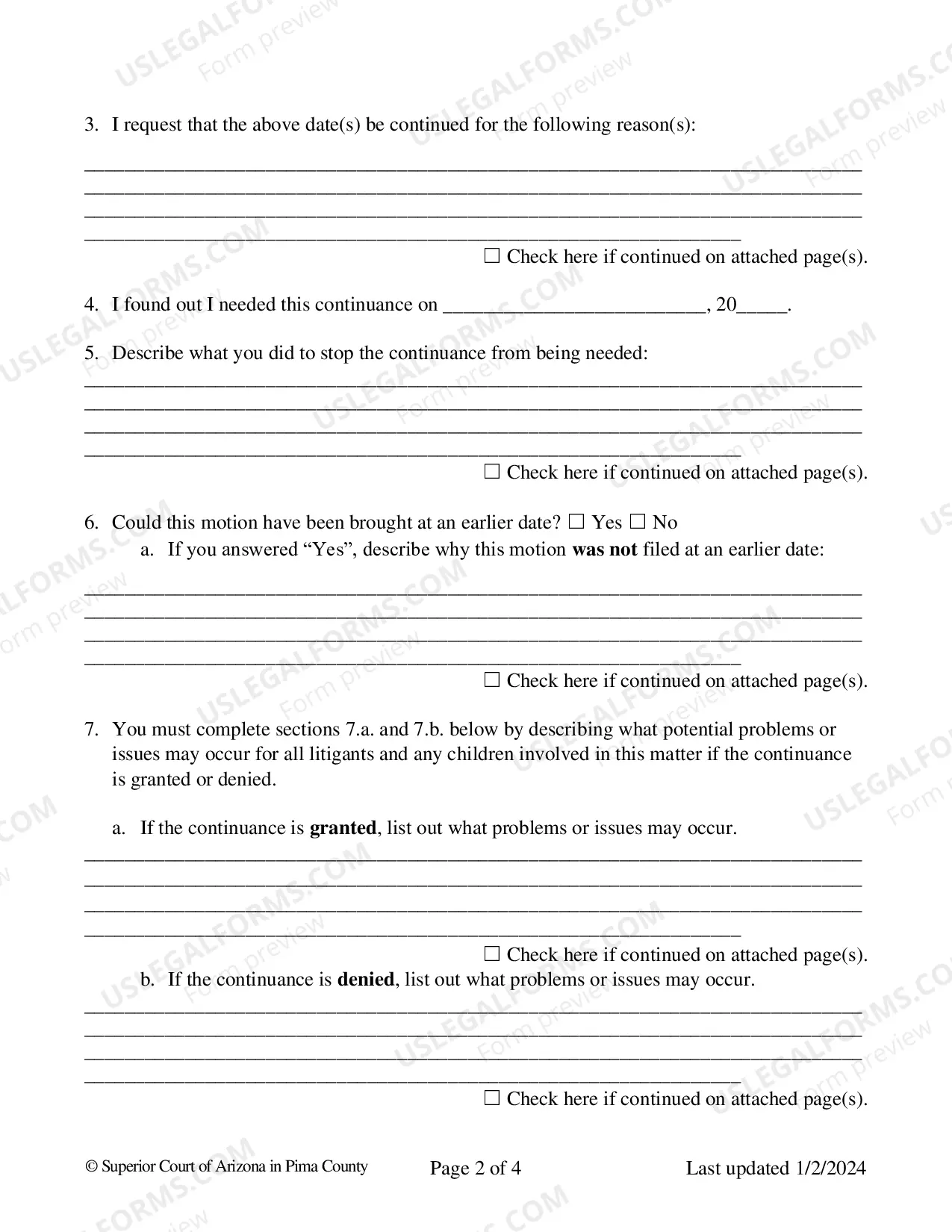 Preview Motion To Continue and Notice