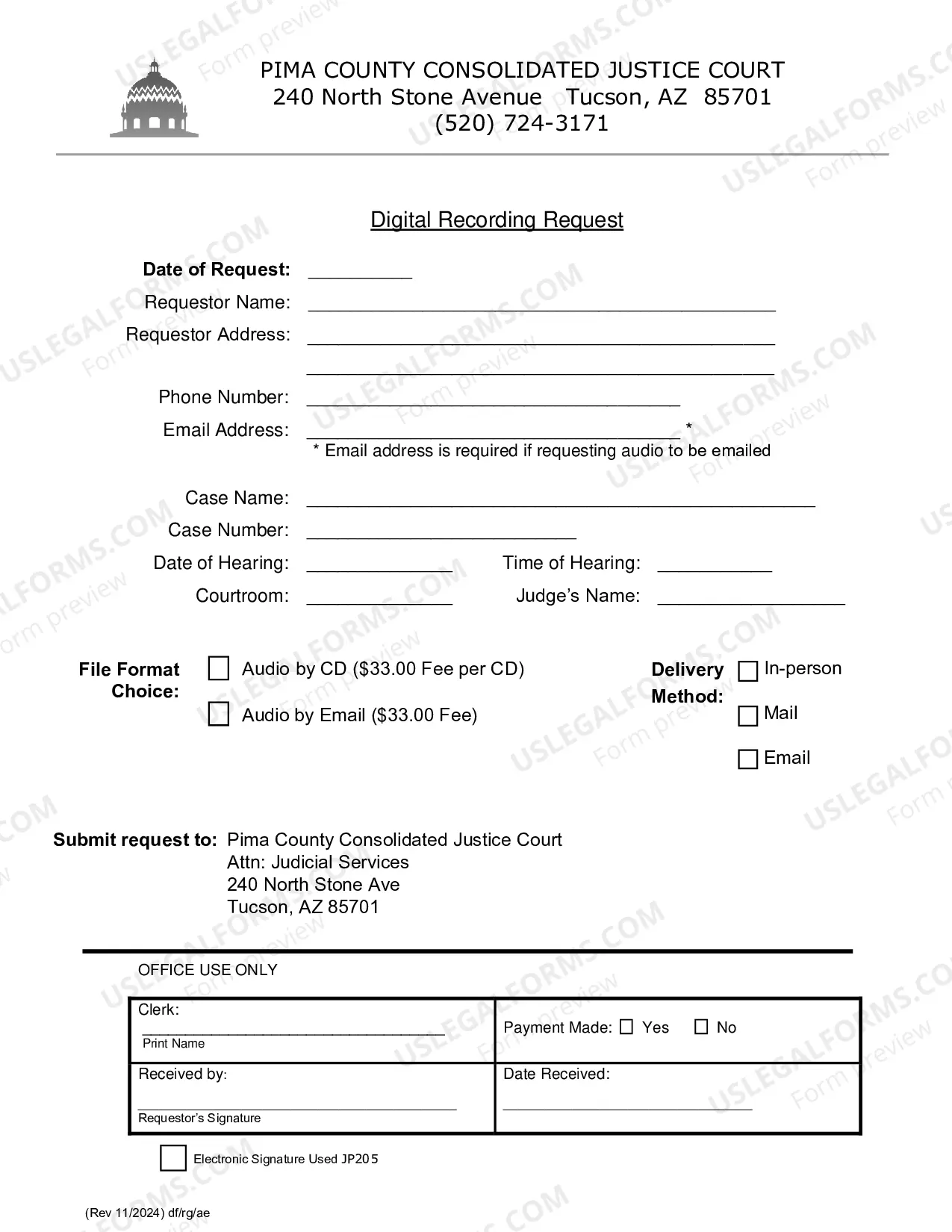 Preview Request for Digital Recording (Free to download as MP3)