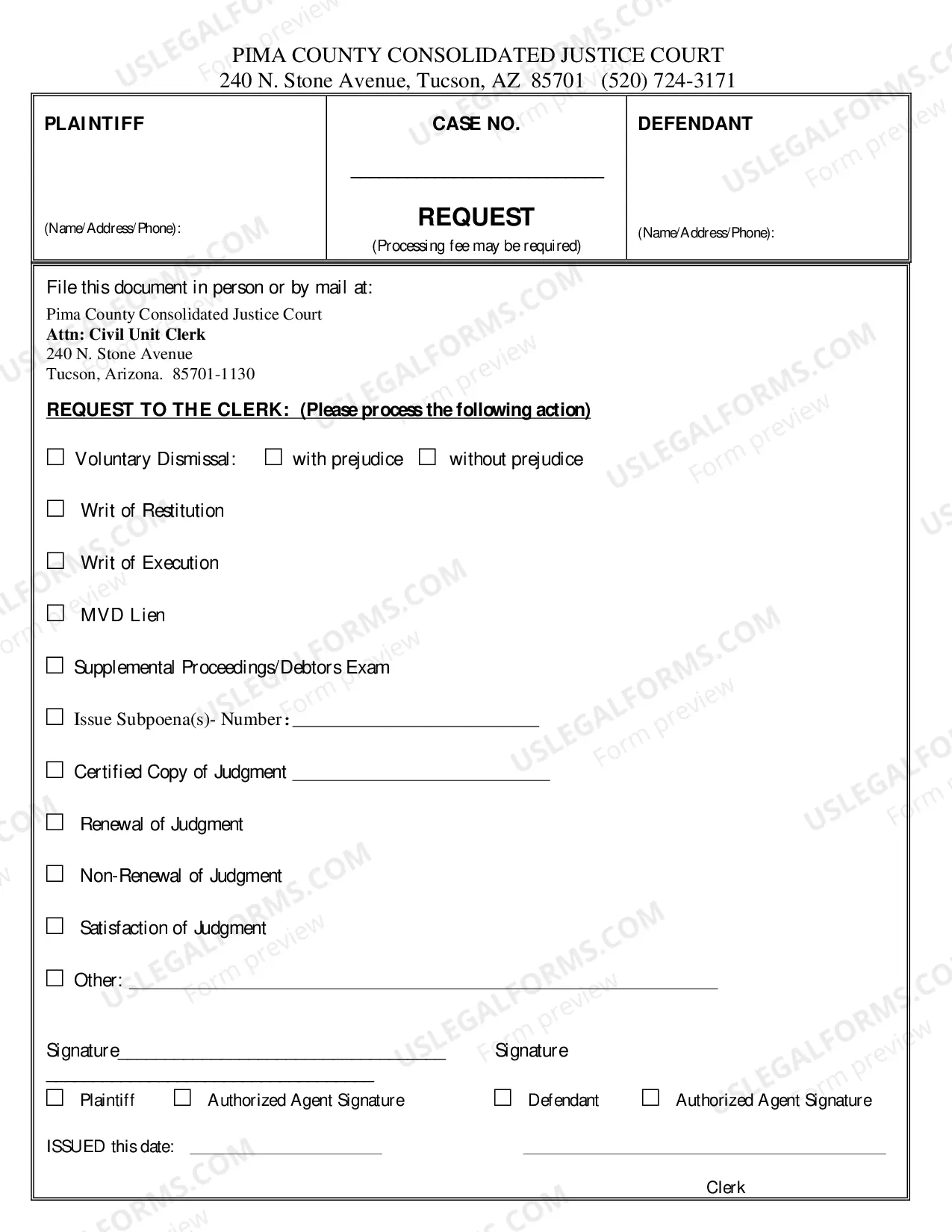 Preview Writ of Restitution