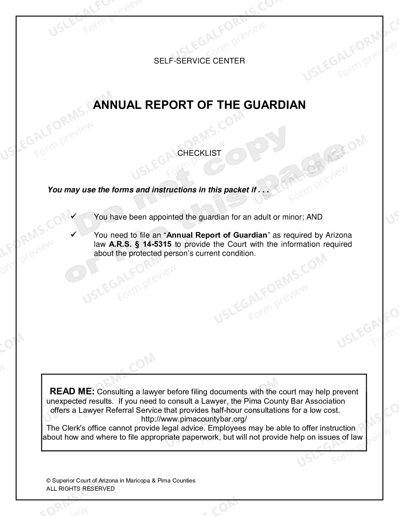 Preview Annual Guardianship Report