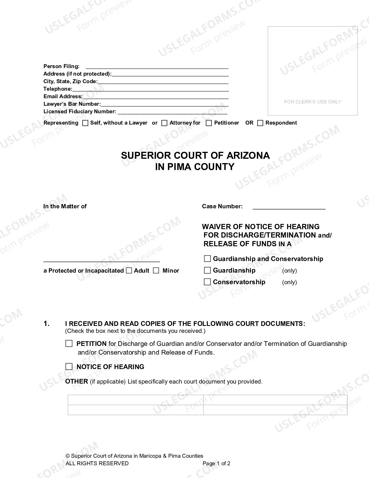 Preview Order Terminating Guardianship