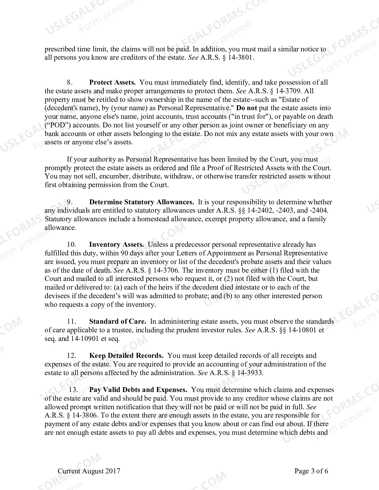 Preview General Order To Personal Representative Acknowledgment And Information To Heirs And Devisees