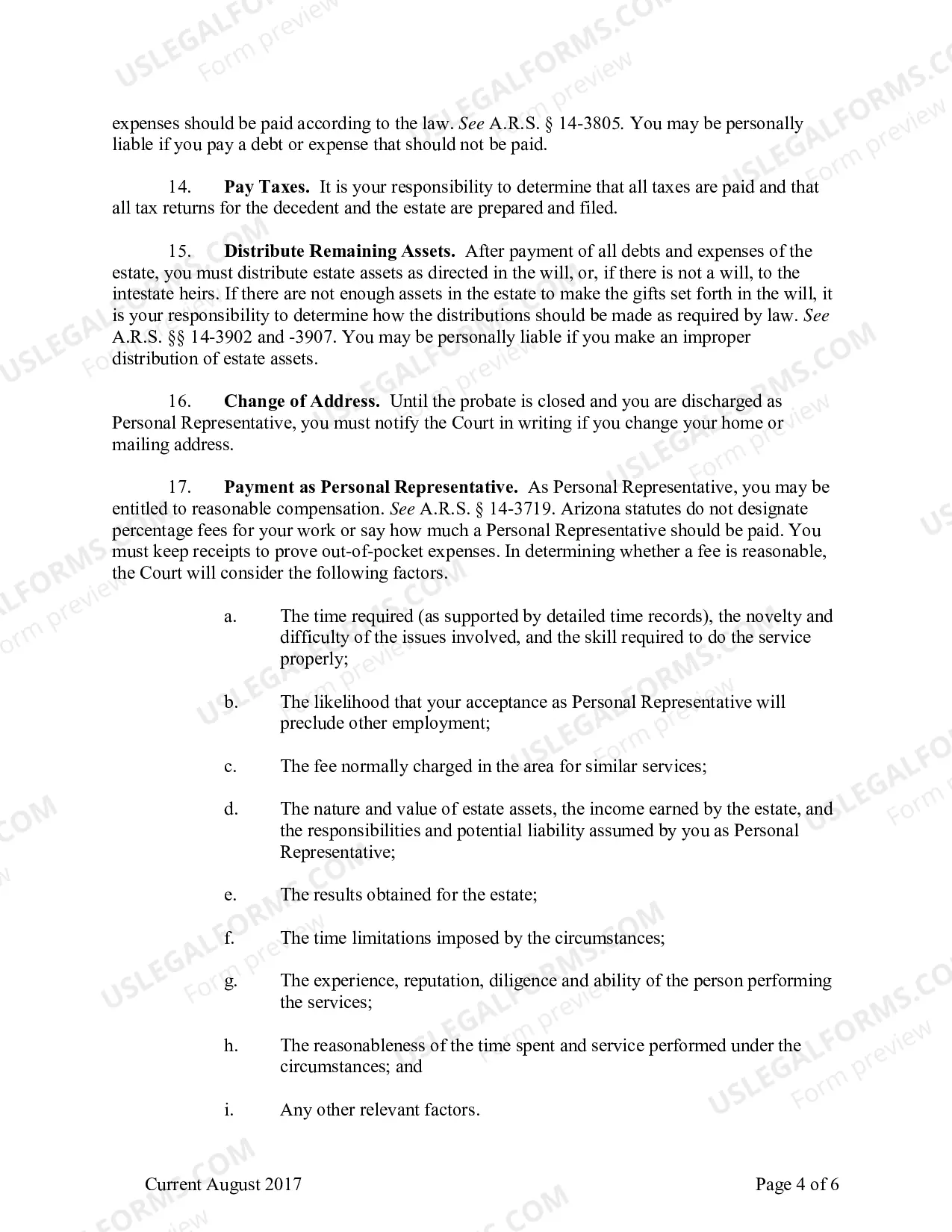 Preview General Order To Personal Representative Acknowledgment And Information To Heirs And Devisees
