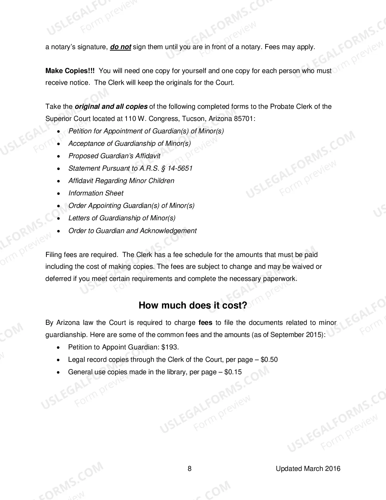 Preview Minor Guardianship General Information