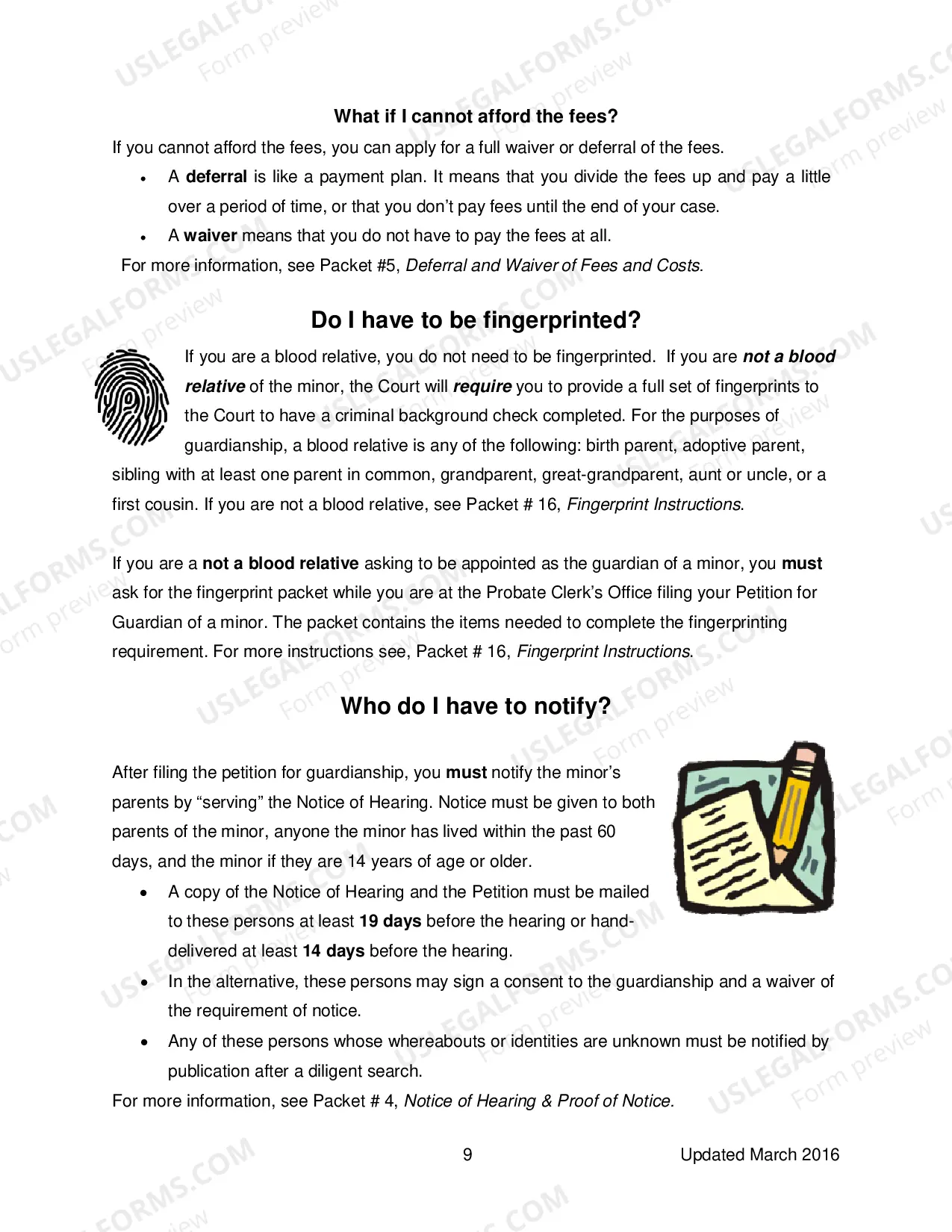 Preview Minor Guardianship General Information
