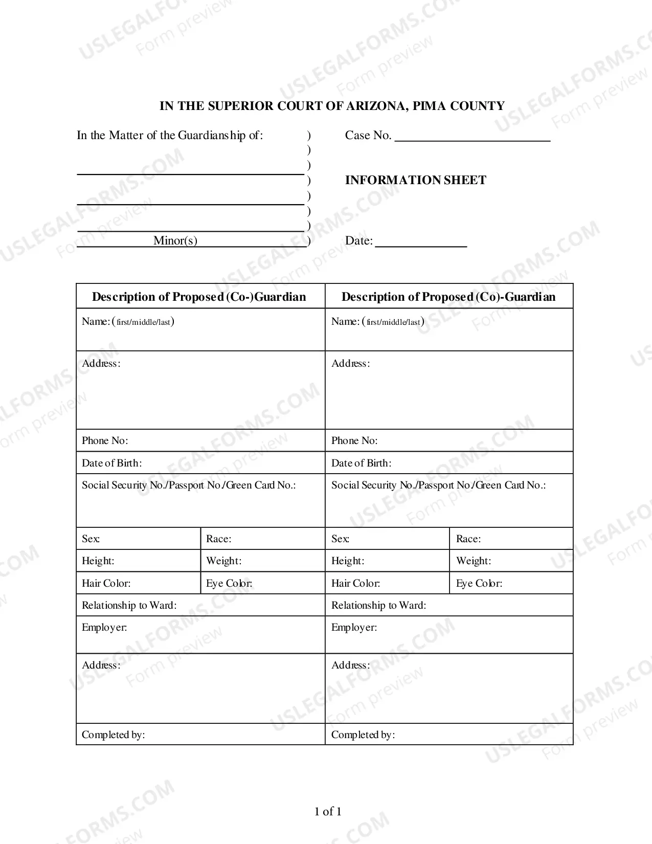 Preview Information Sheet