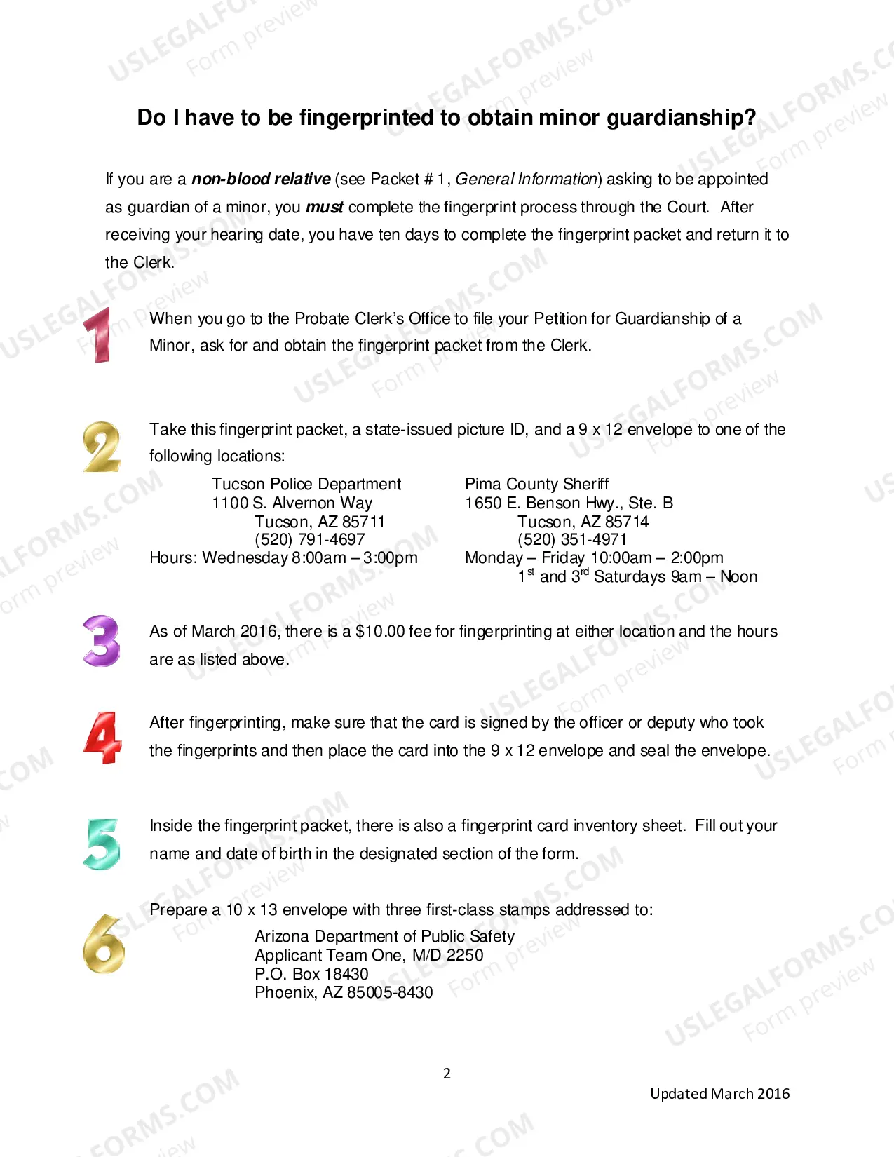 Preview Fingerprint Instructions