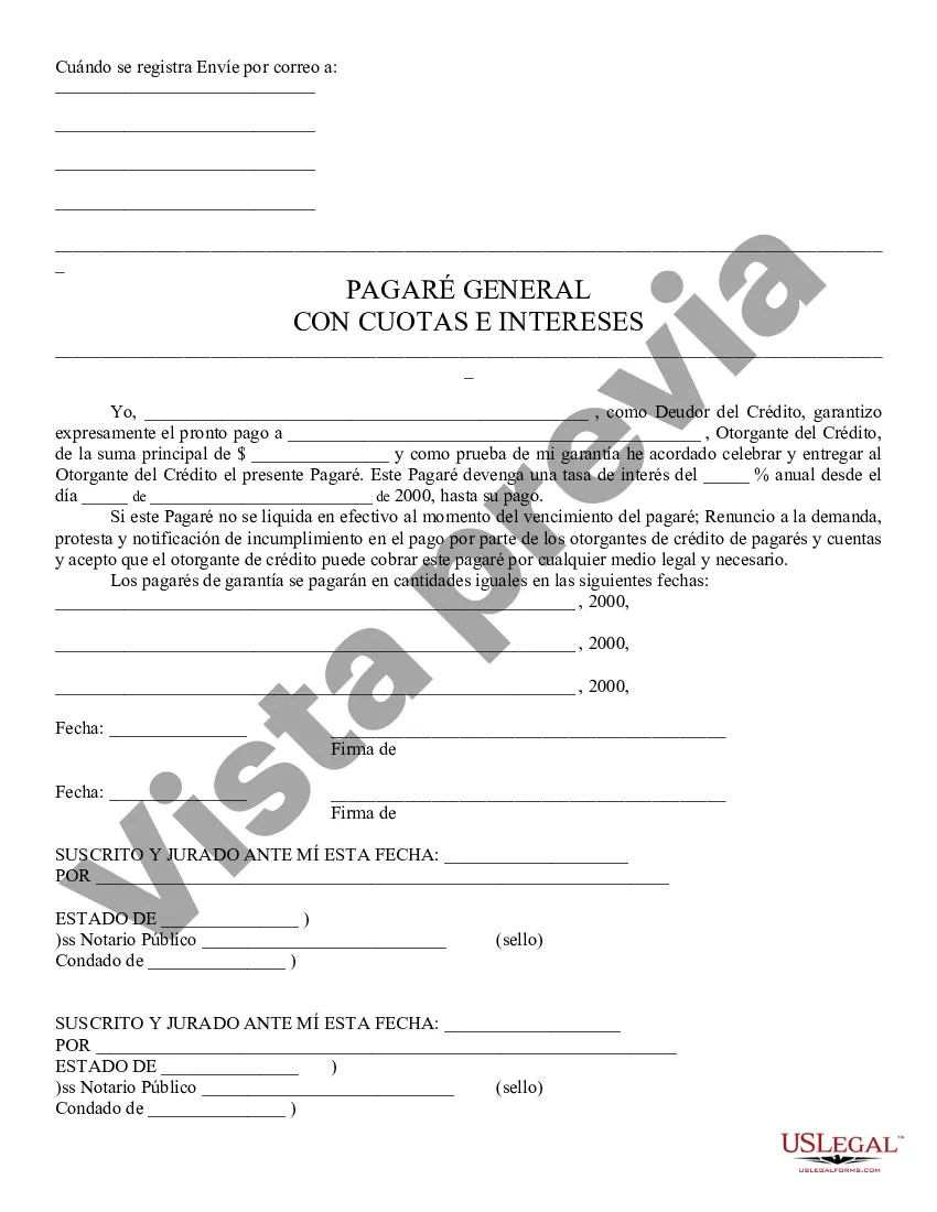 Preview pagaré negociable