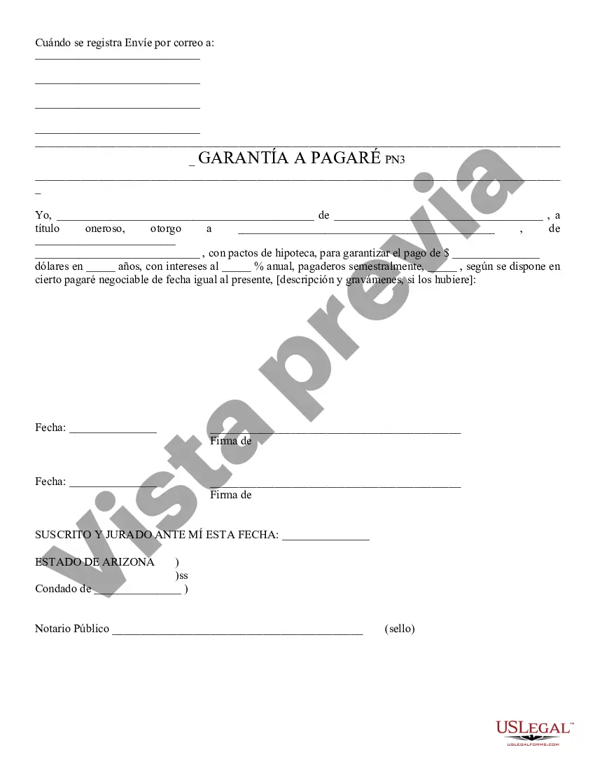 Preview Garantía de Pagaré