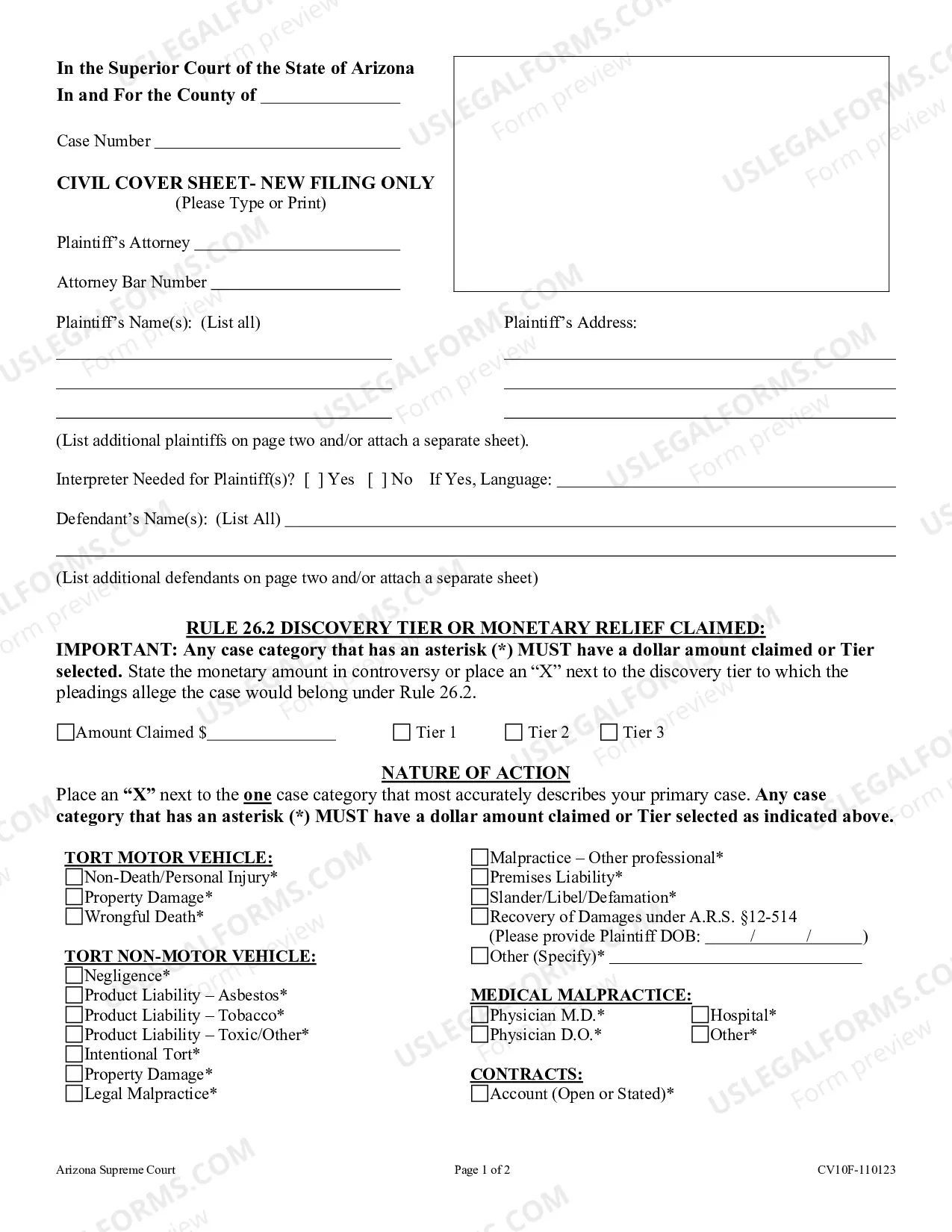 Preview Name Change Packet for Minor Child