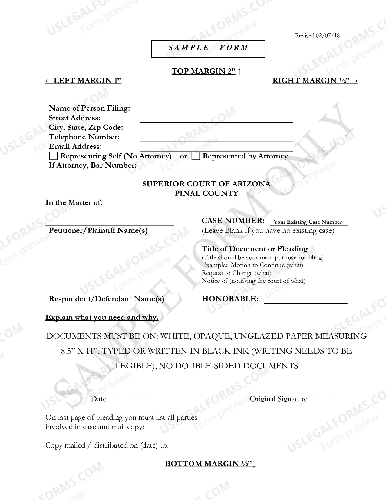 Preview Blank Civil Packet