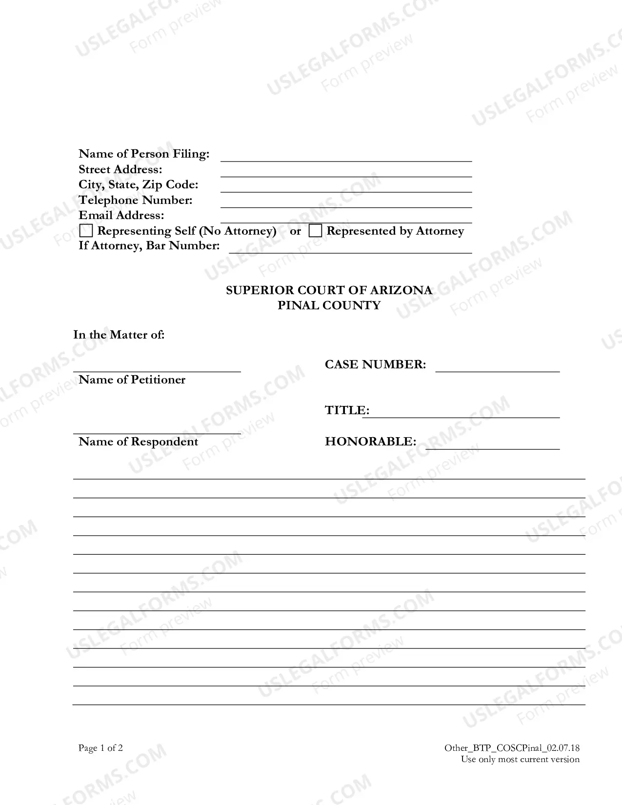 Preview Blank Civil Packet