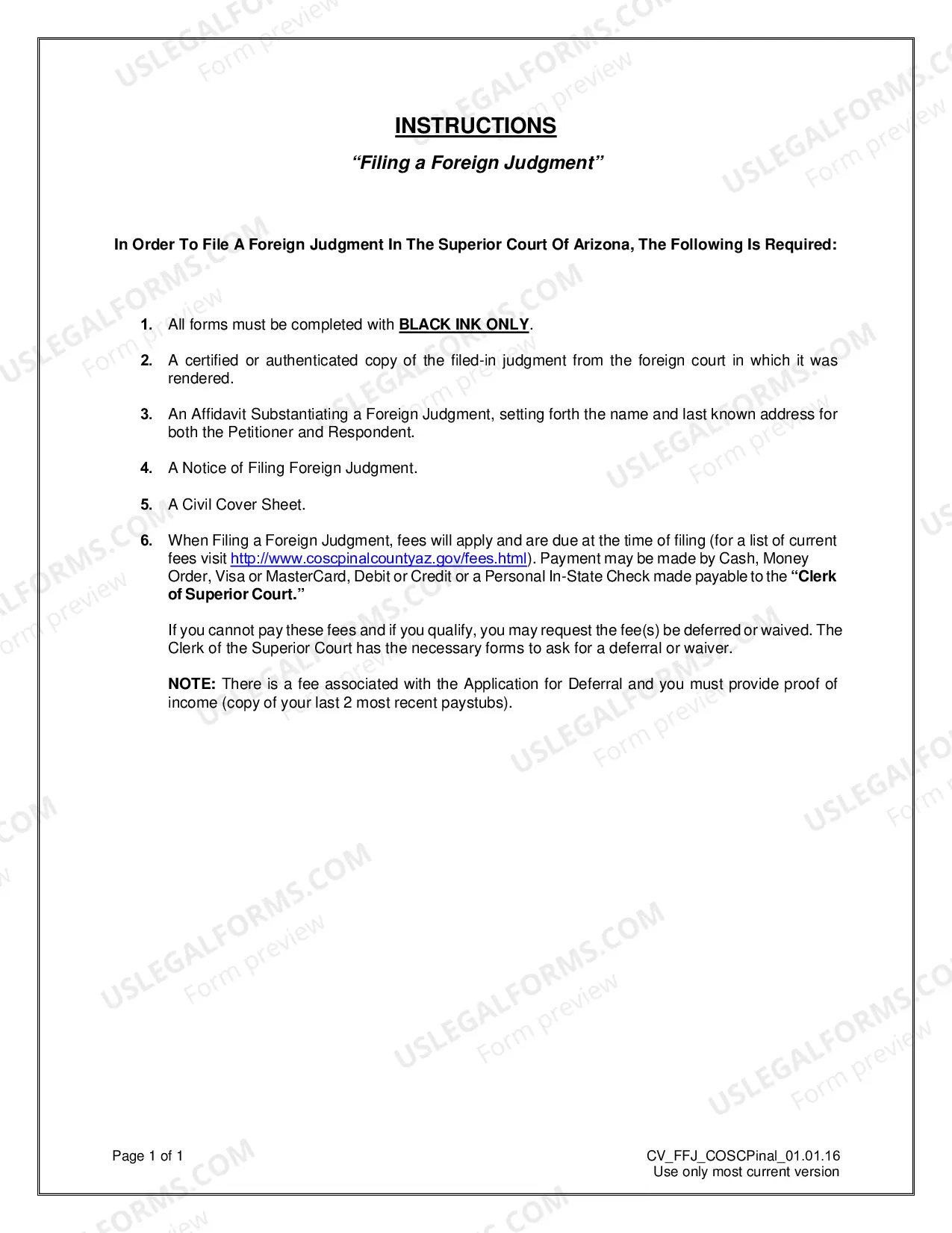 Preview Filing Civil Foreign Judgment