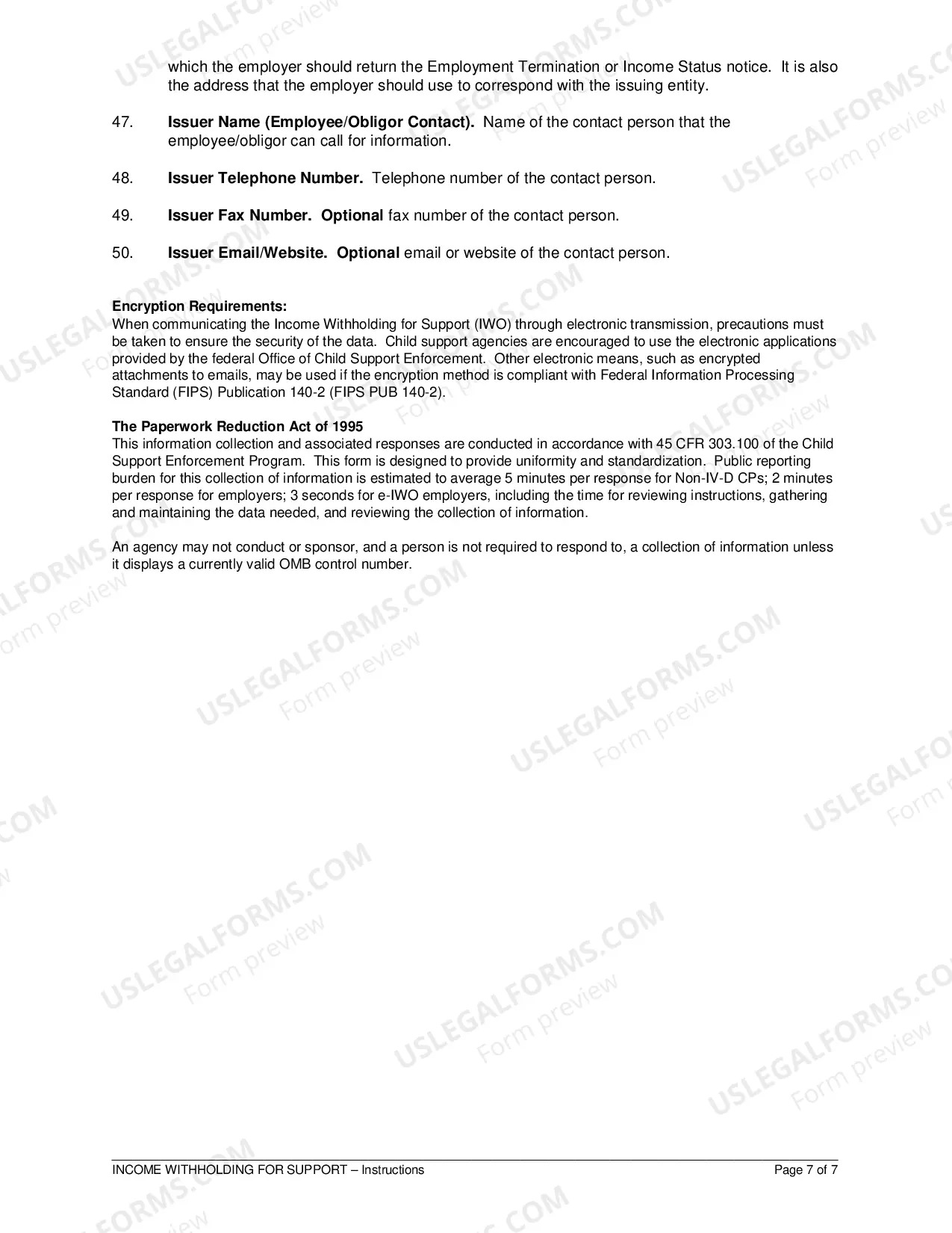 Preview Income Withholding For Support