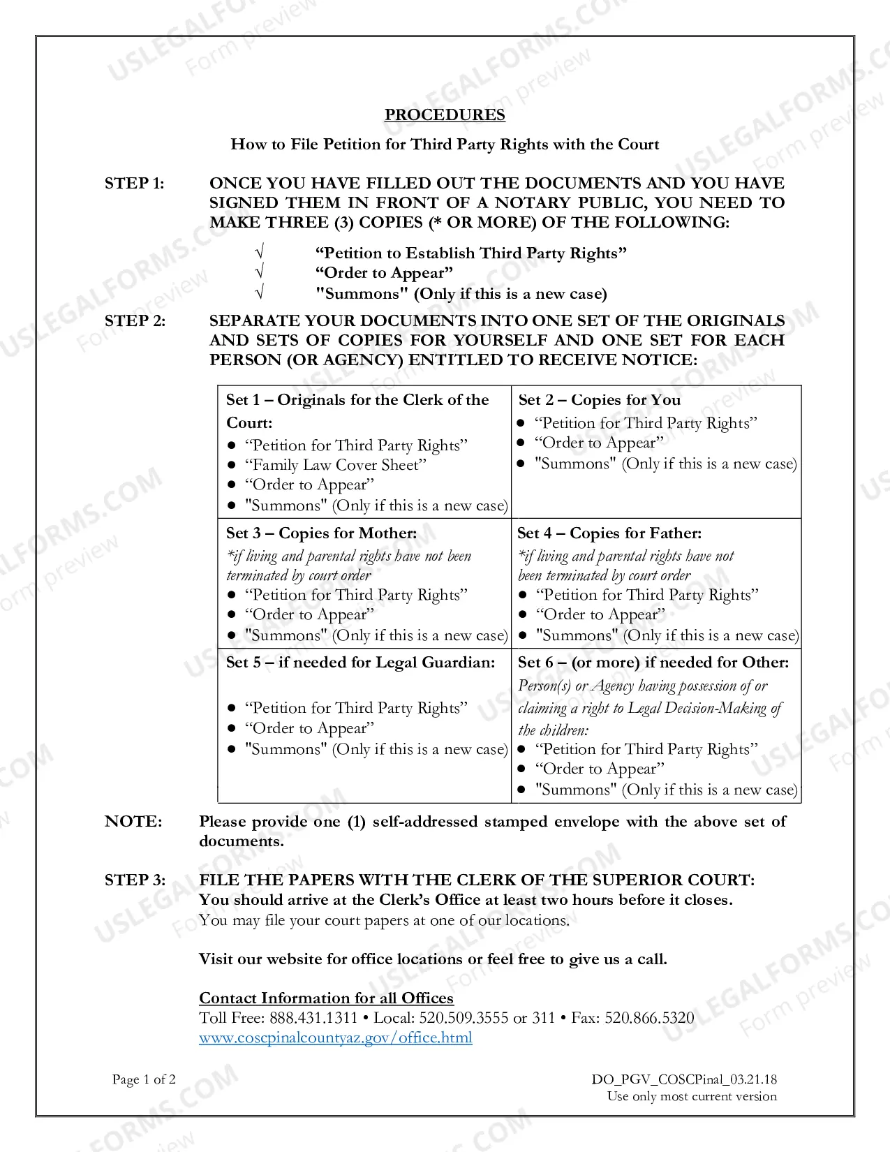 Preview Petition for Grandparent's Third Party Rights