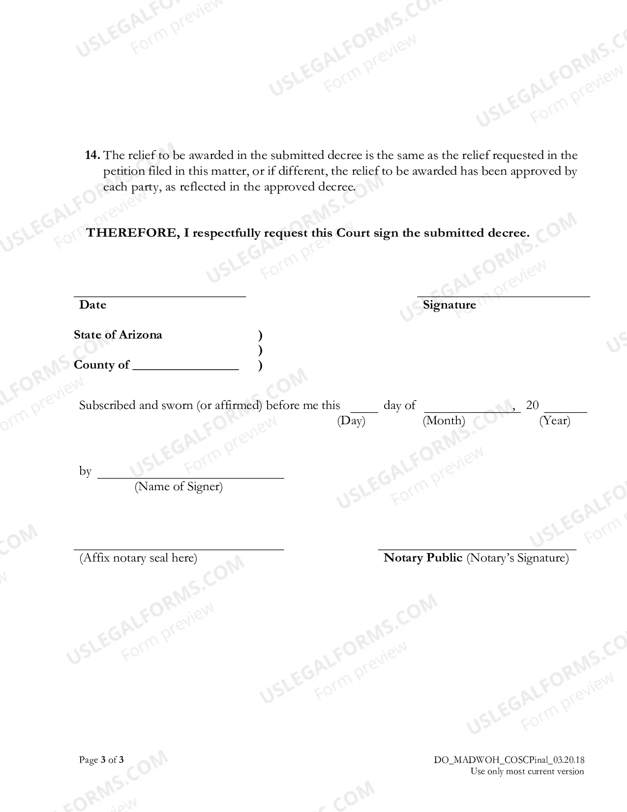 Preview Motion and Affidavit for Default without a Hearing