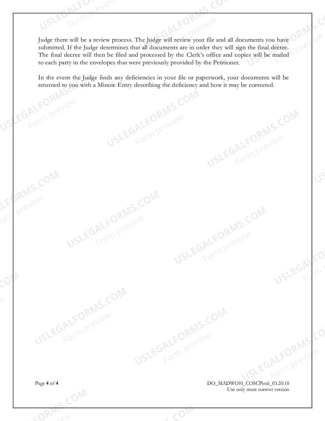 Preview Motion and Affidavit for Default without a Hearing