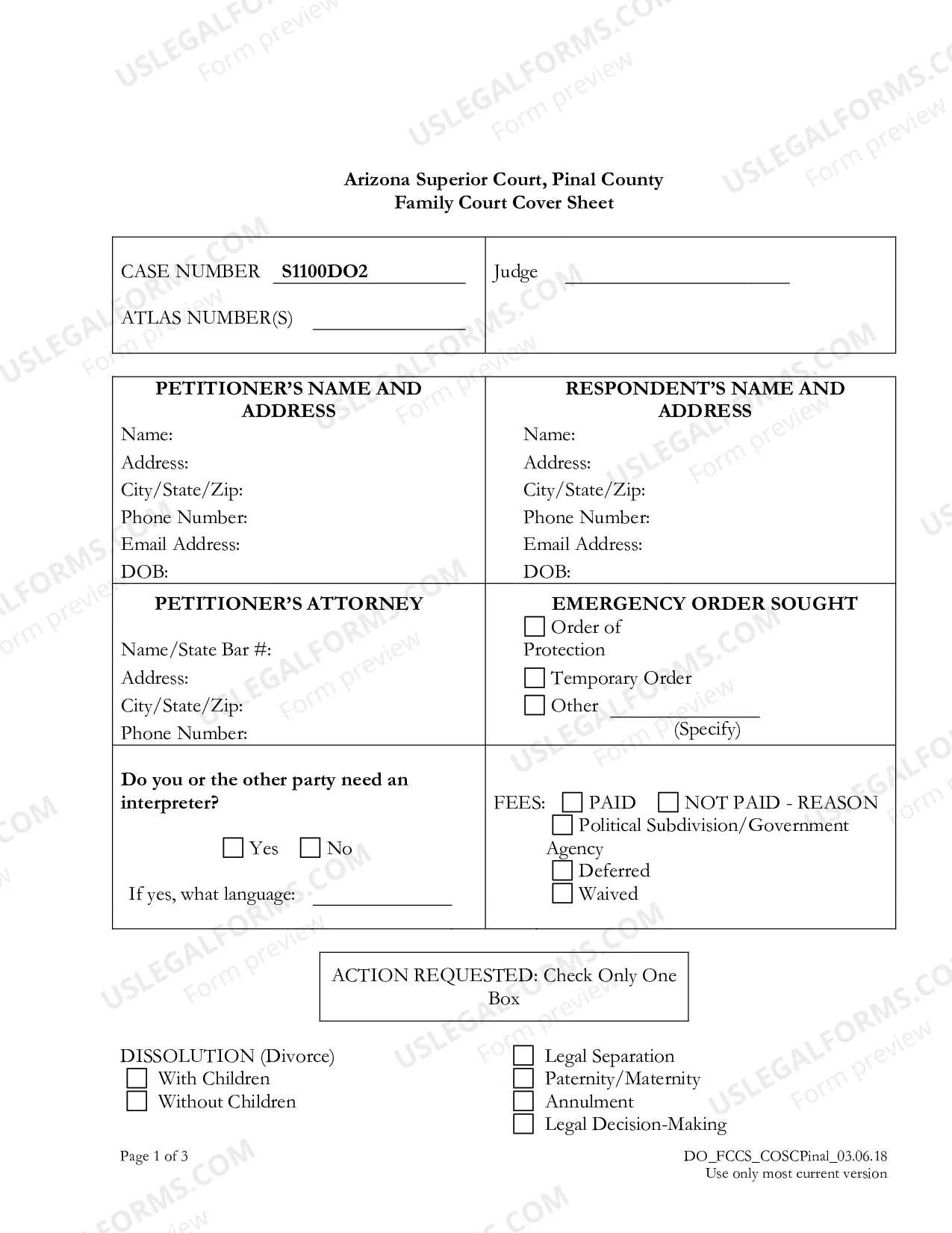 Preview Filing for Foreign Judgment