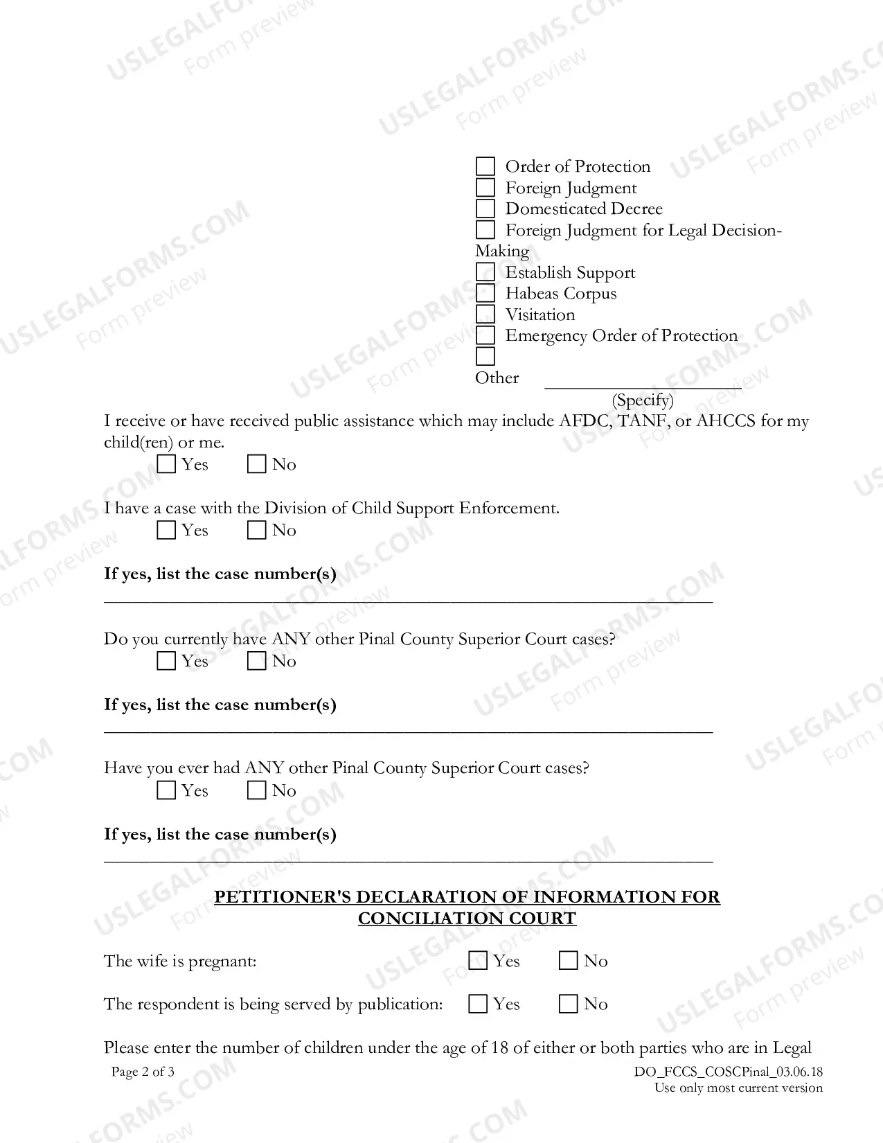 Preview Filing for Foreign Judgment