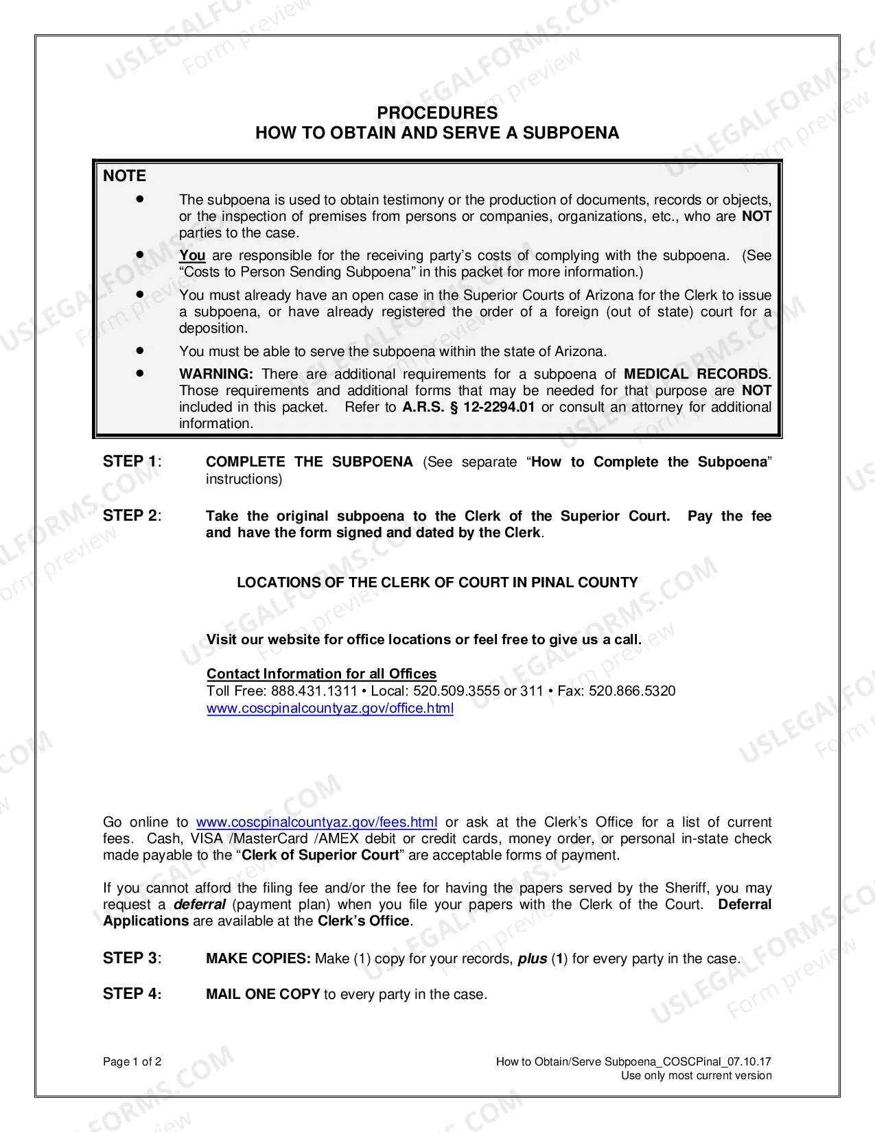 Preview Subpoena