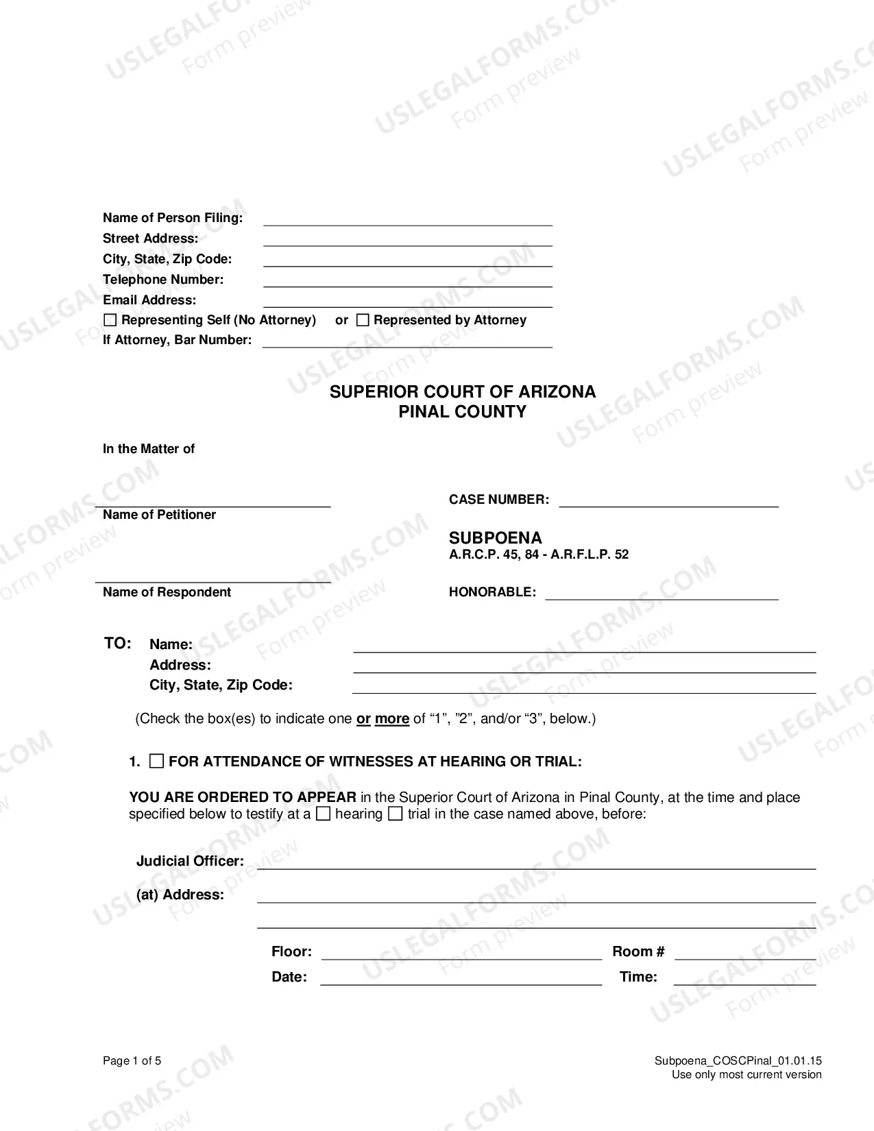 Preview Subpoena