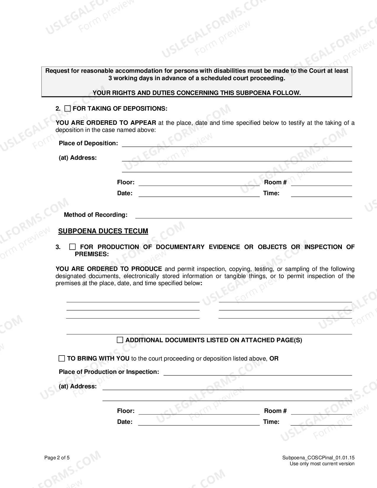 Preview Subpoena