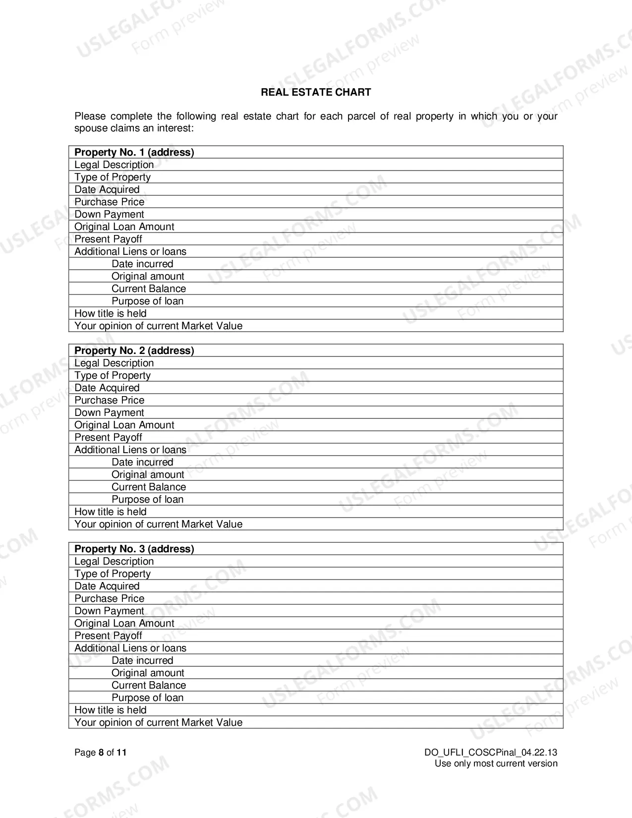 Preview Uniform Family Law Interrogatories